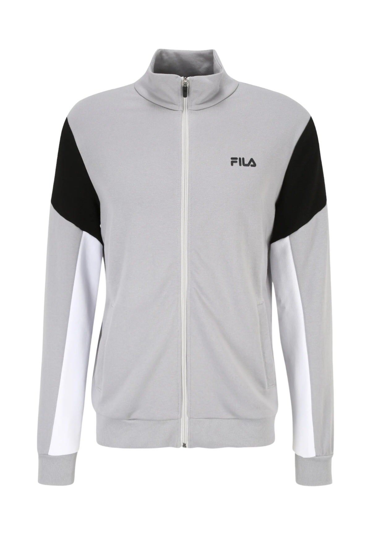 Felpa FulL-Zip Fam0625 Sleet, Bright White, Black