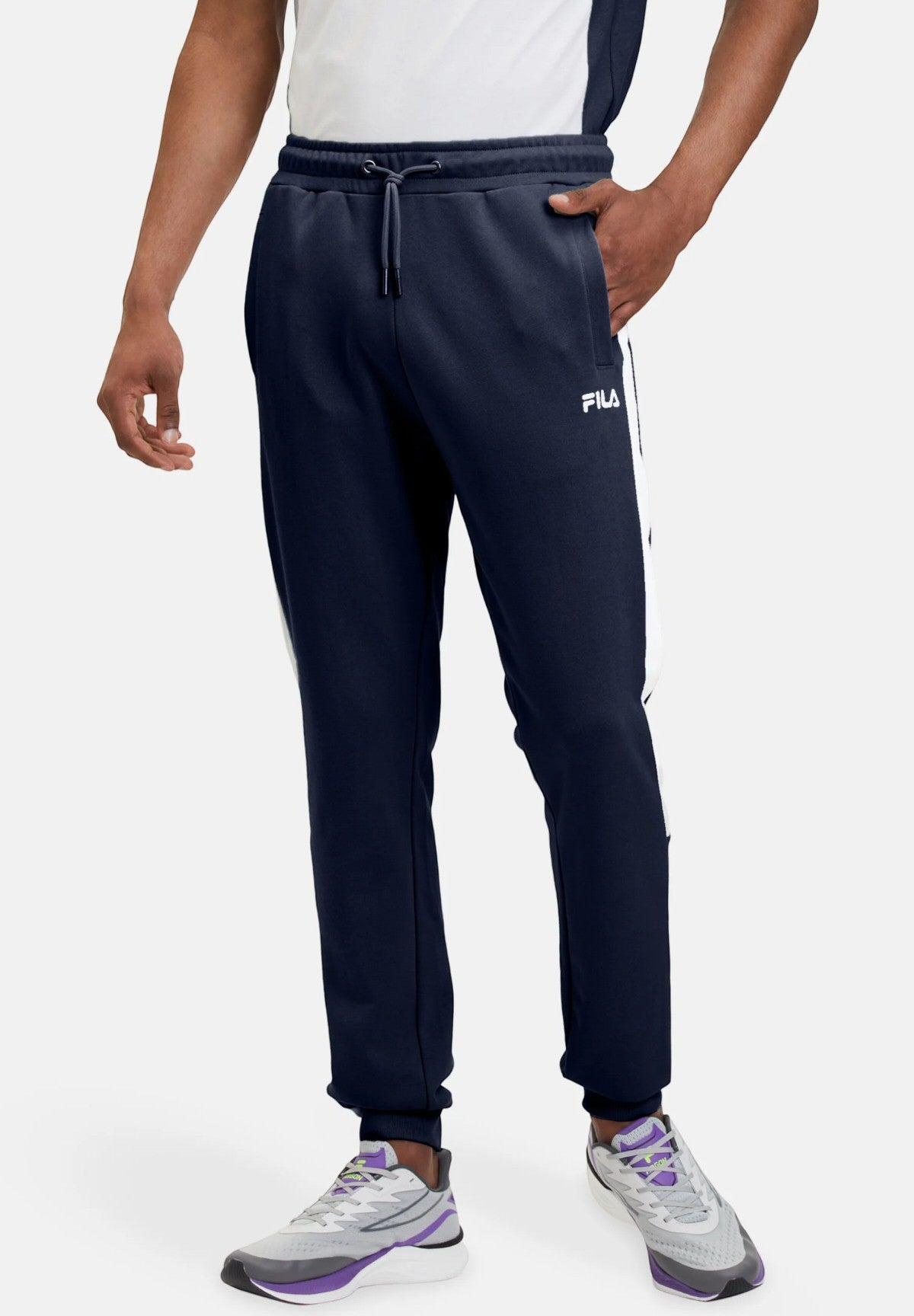 Tracksuit Pants Fam0627 Black Iris, Bright White