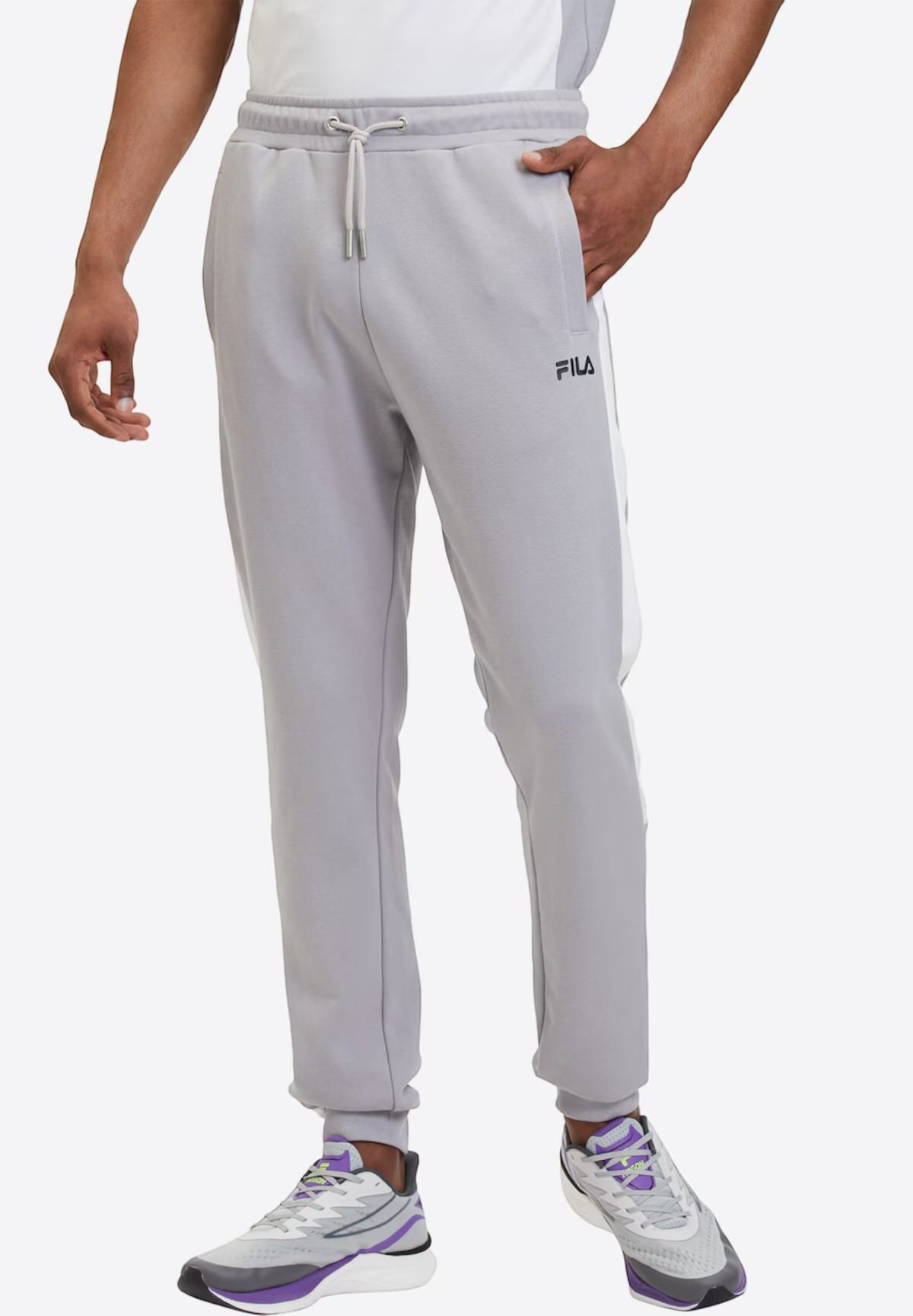 Pantaloni Tuta Fam0627 Sleet, Bright White