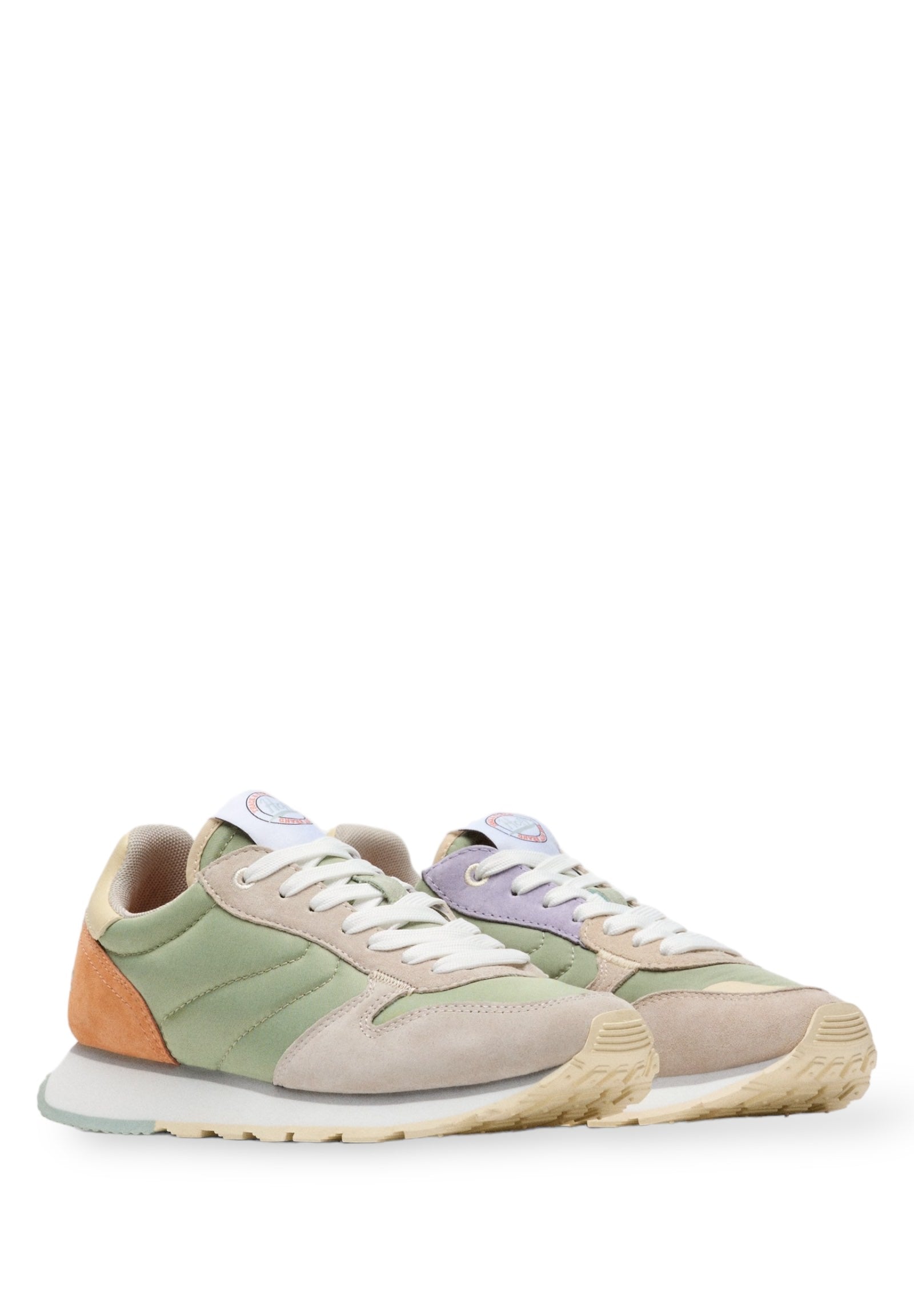 Sneakers Delphi Verde, Beige, Arancio