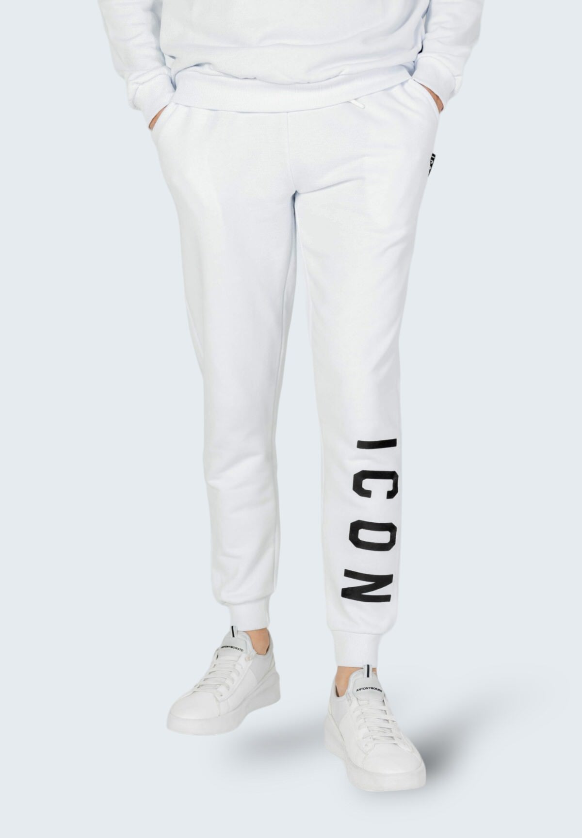 Pantaloni Tuta Iu8009p Bianco