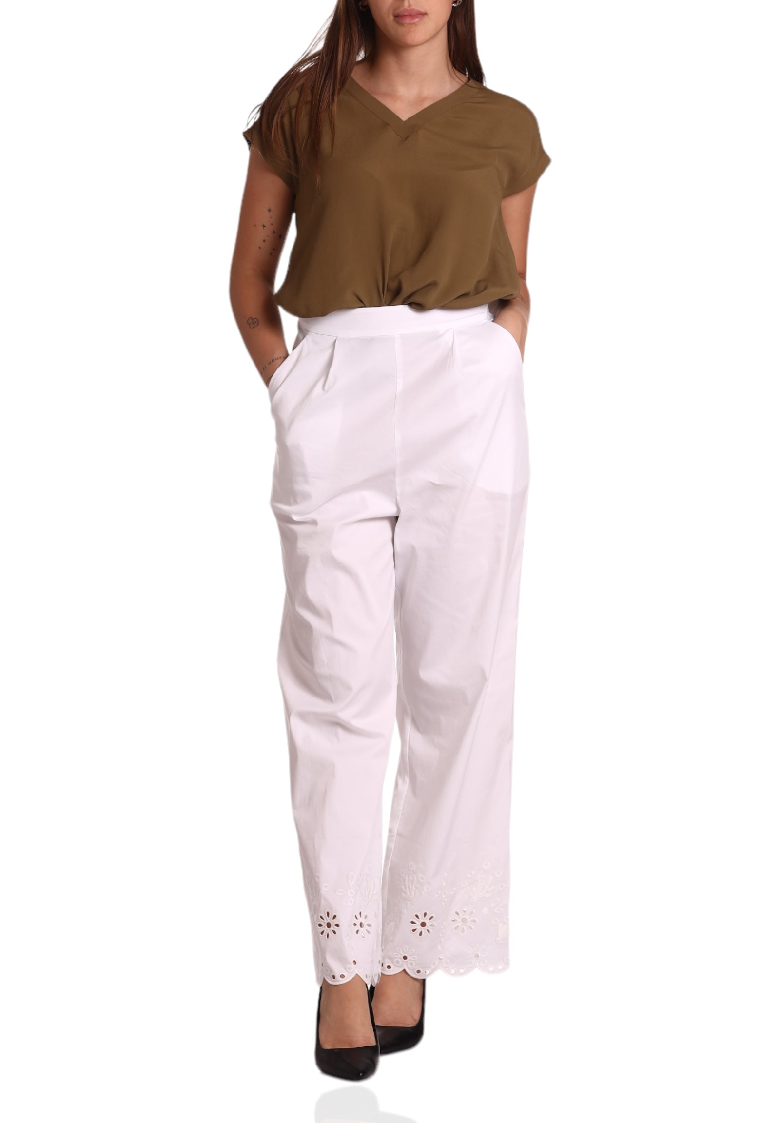 Pantaloni Aldeno2 Bianco