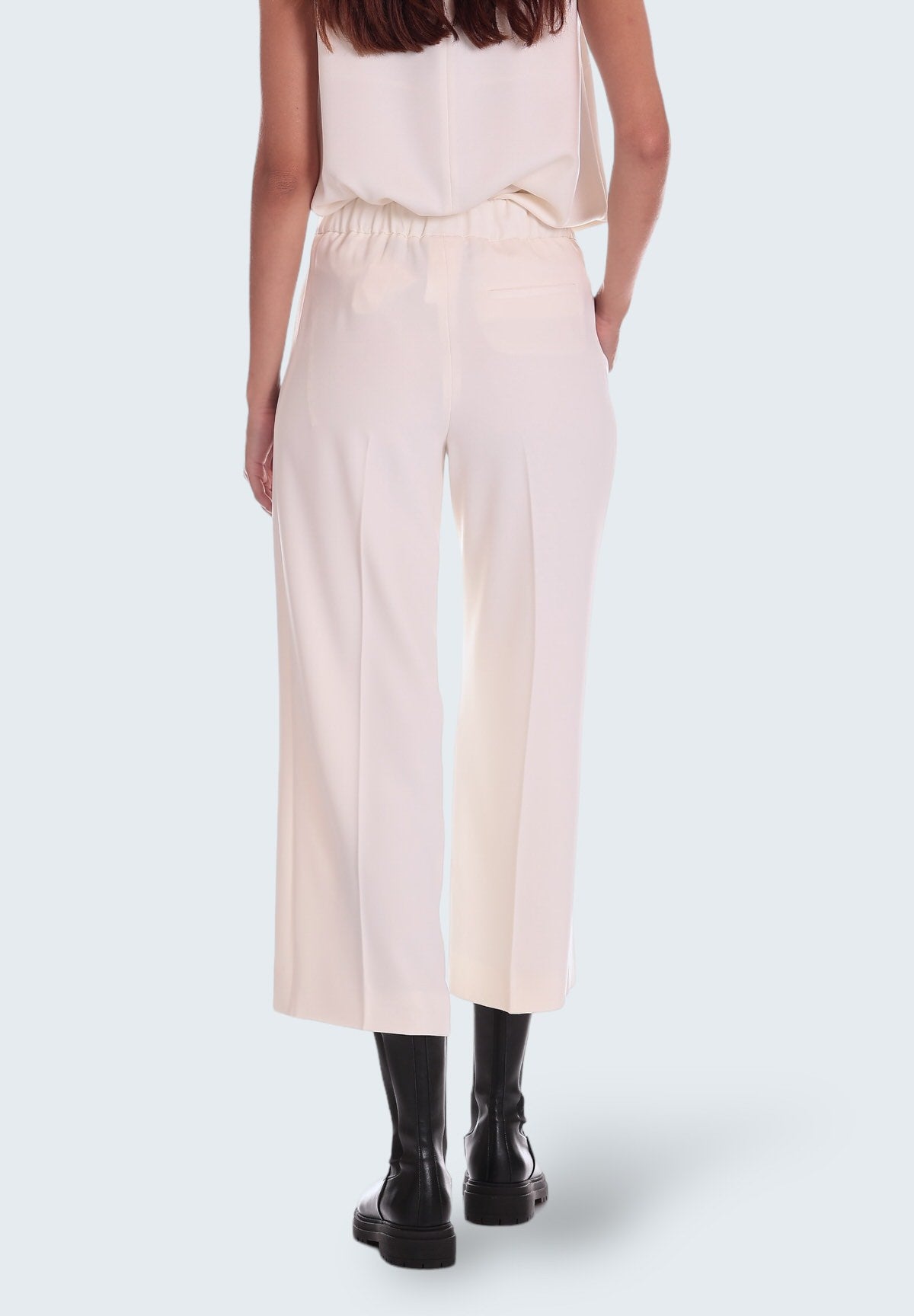 Grace White Wool Trousers