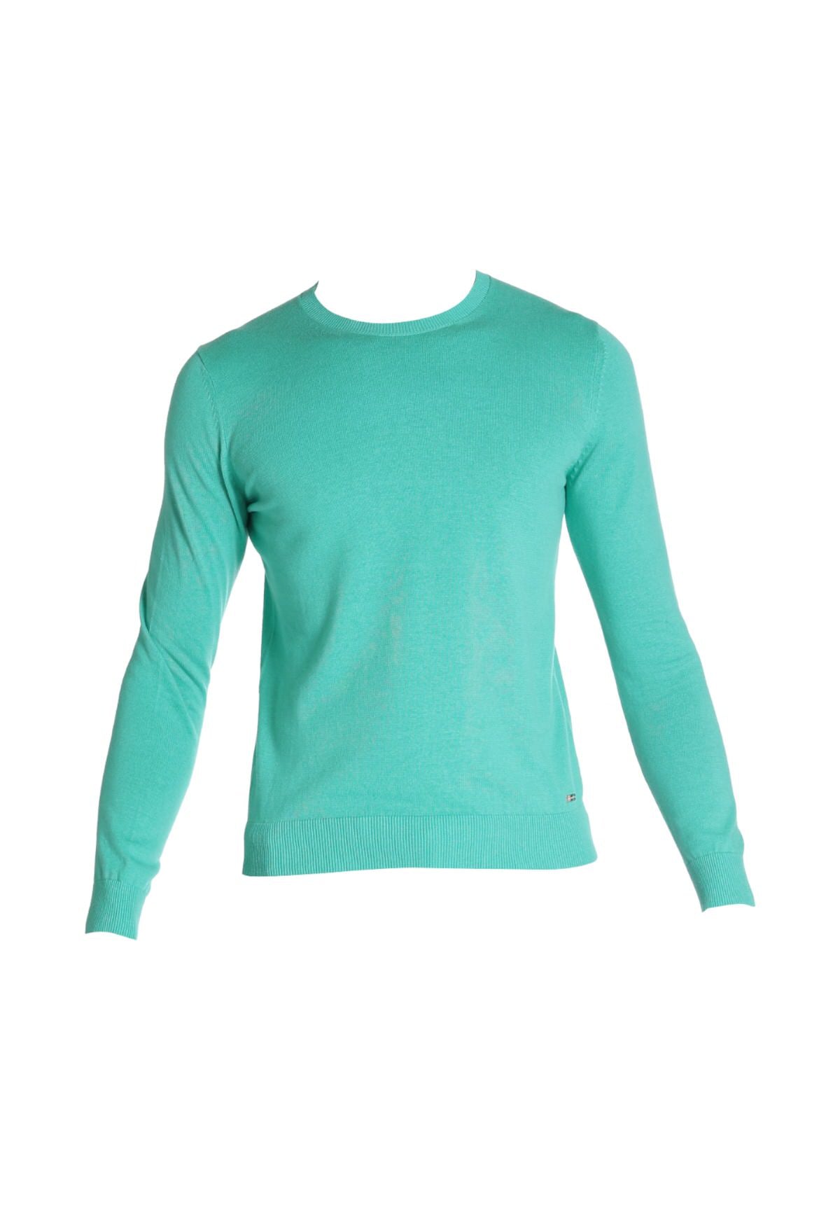 Maglione Girocollo Mk10001 Verde Acqua