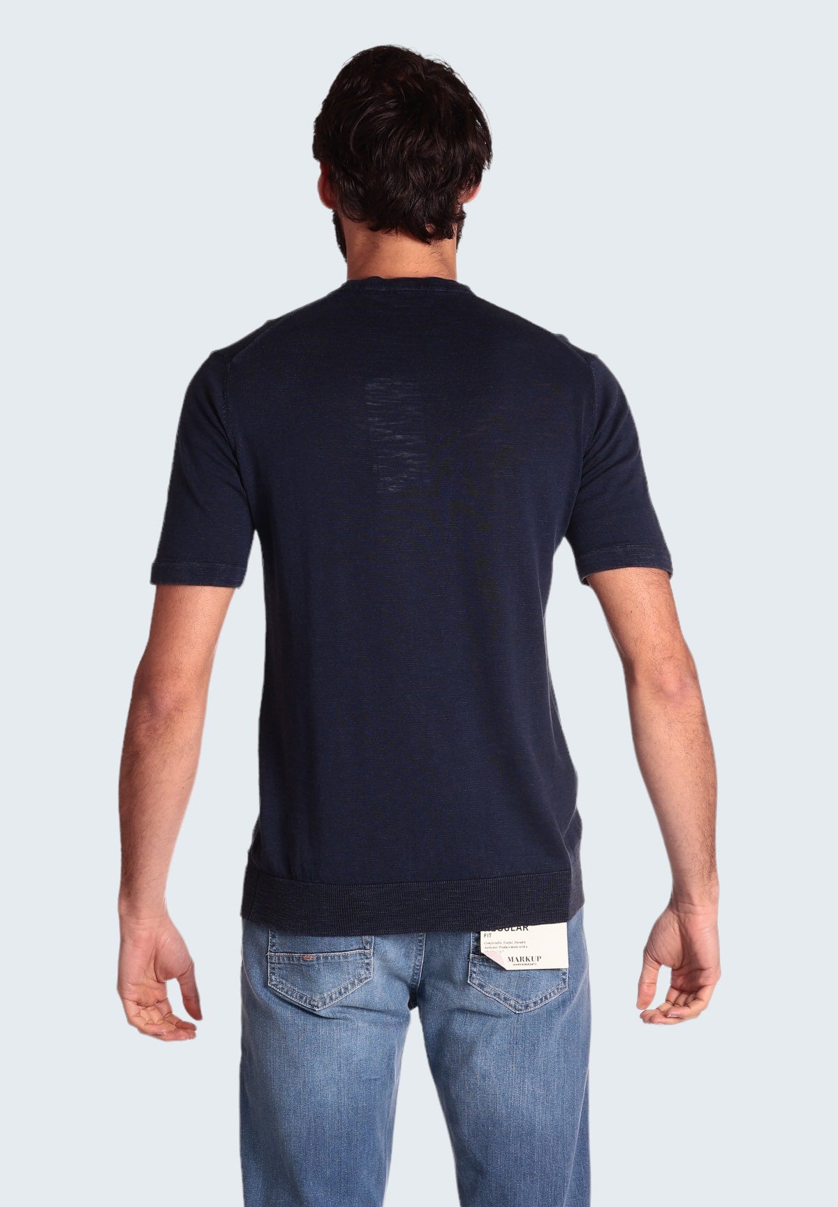 T-Shirt A Maniche Corte Mk10007 Blue