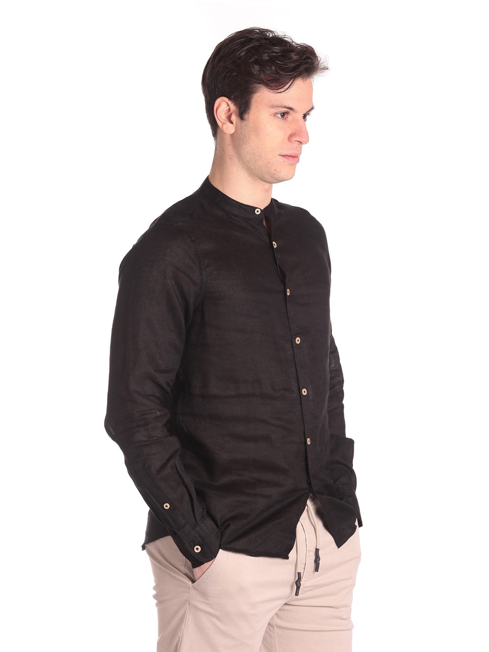 Camicia A Maniche Lunghe Mk13002 Nero