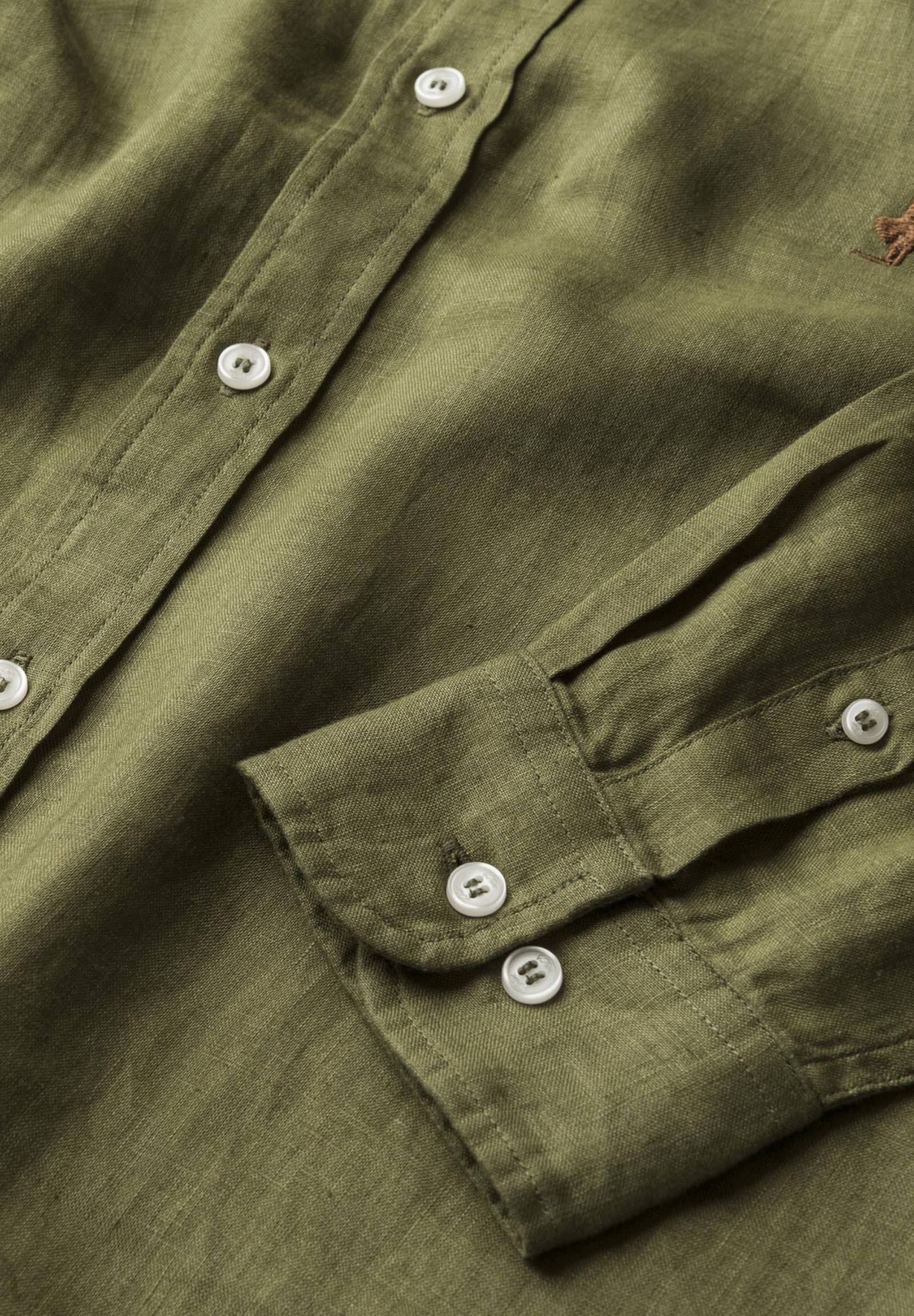 Long Sleeve Shirt 10msh202-02608 Army Green