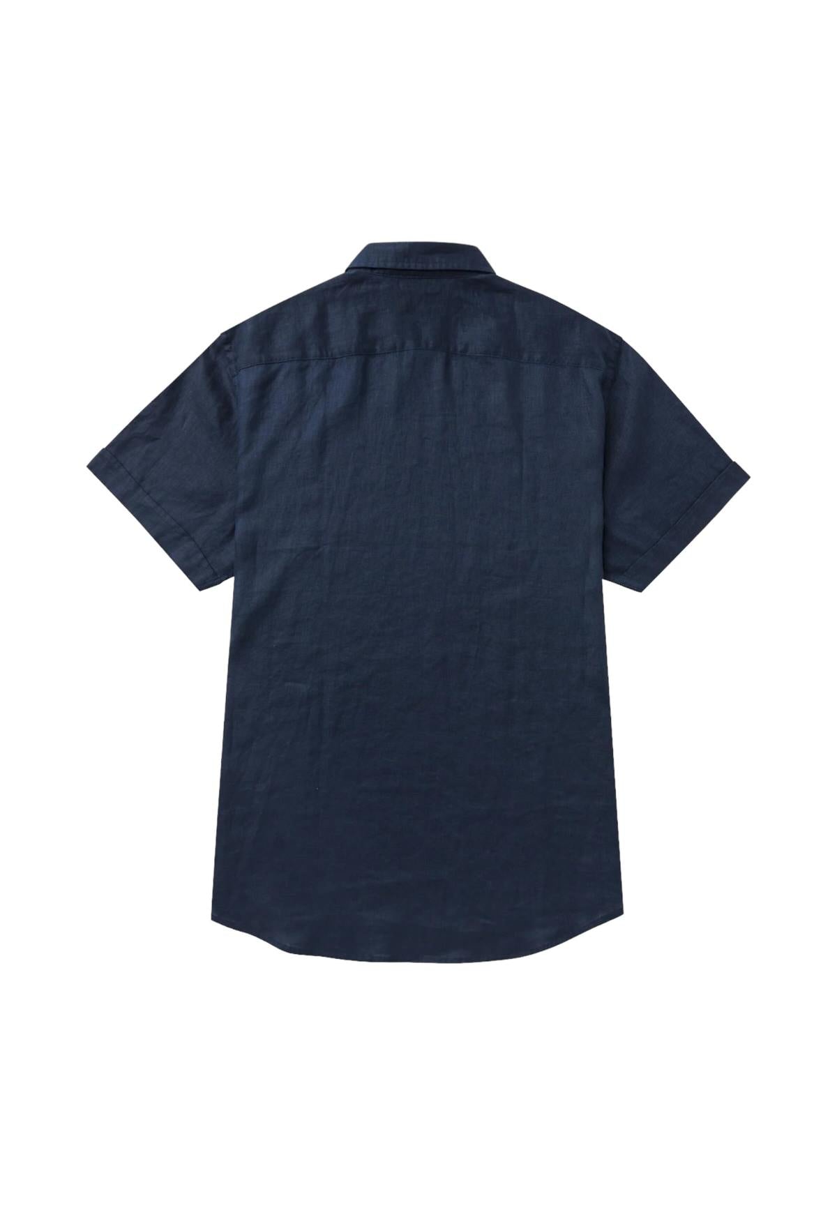 Short Sleeve Shirt 10msh207-02608 Navy Blue