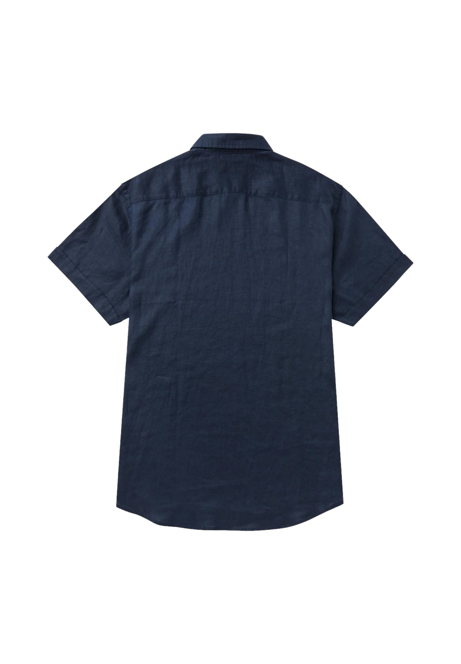Camicia A Maniche Corte 10msh207-02608 Navy Blue
