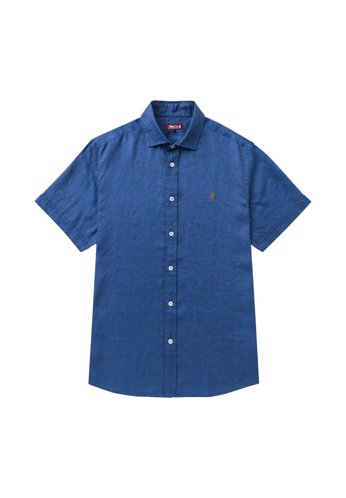 Short Sleeve Shirt 10msh207-02608 Light Navy