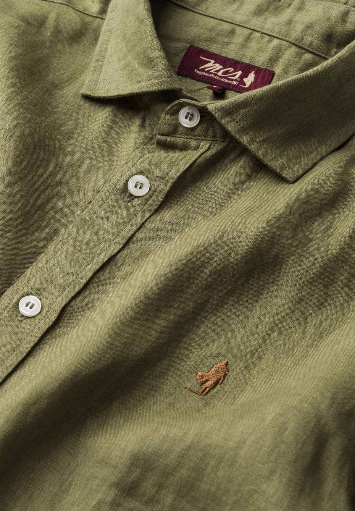 Short Sleeve Shirt 10msh207-02608 Army Green