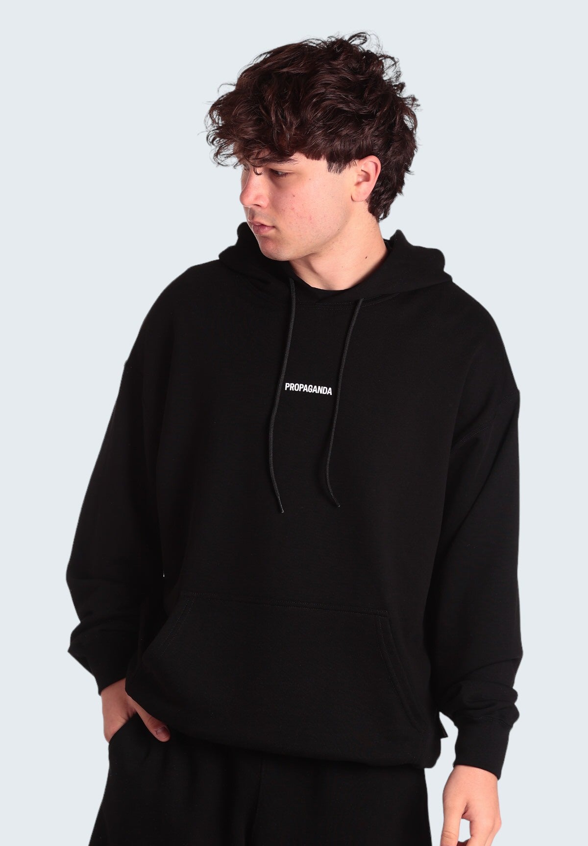 Felpa Pullover Con Cappuccio 24ssprfe303 Nero