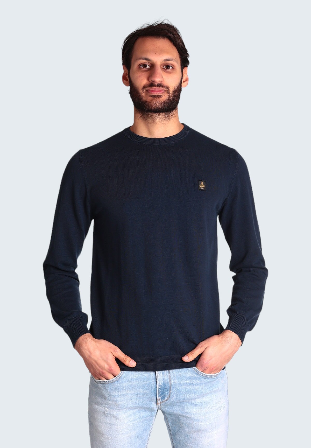 Maglione Girocollo M25800 Dark Blue