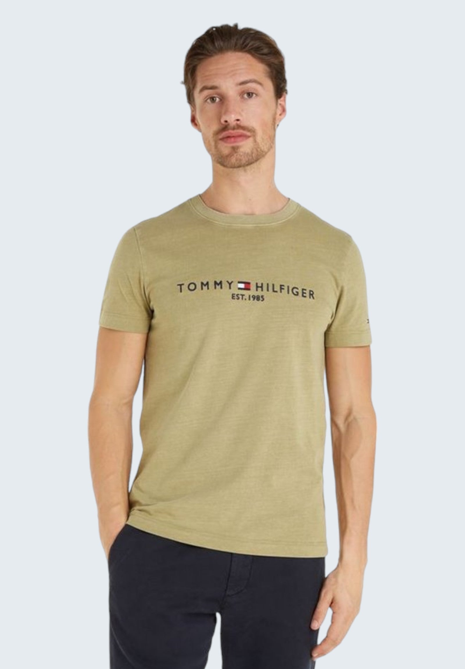 Tommy Hilfiger T-Shirt* Mw0mw35186 Faded Olive
