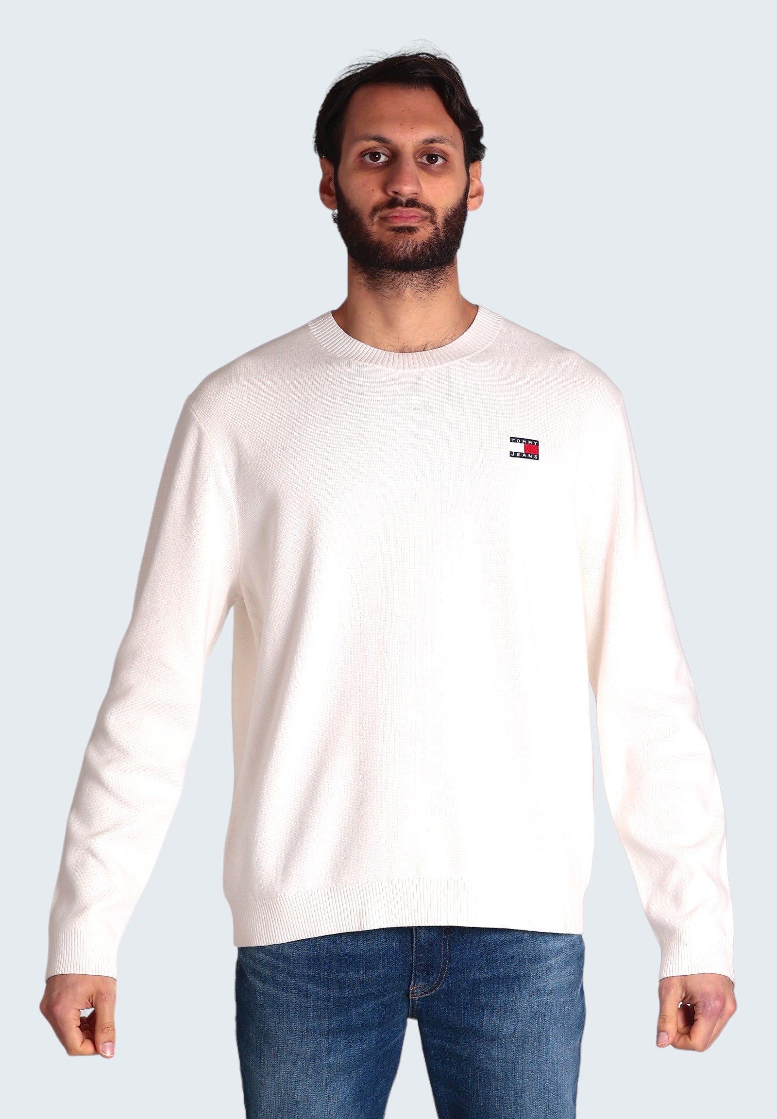 Tommy Jeans Maglione Dm0dm16214 Ancient White