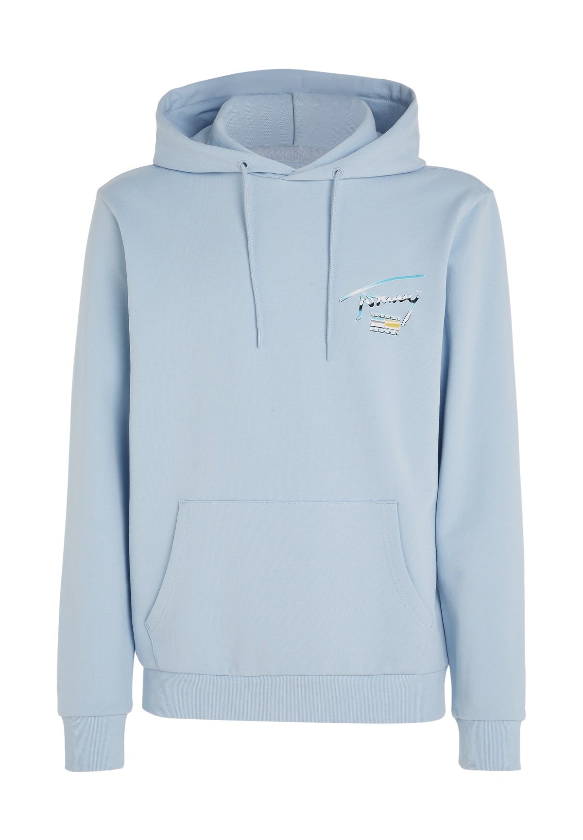 Felpa Pullover Con Cappuccio Dm0dm18457 Breezy Blue