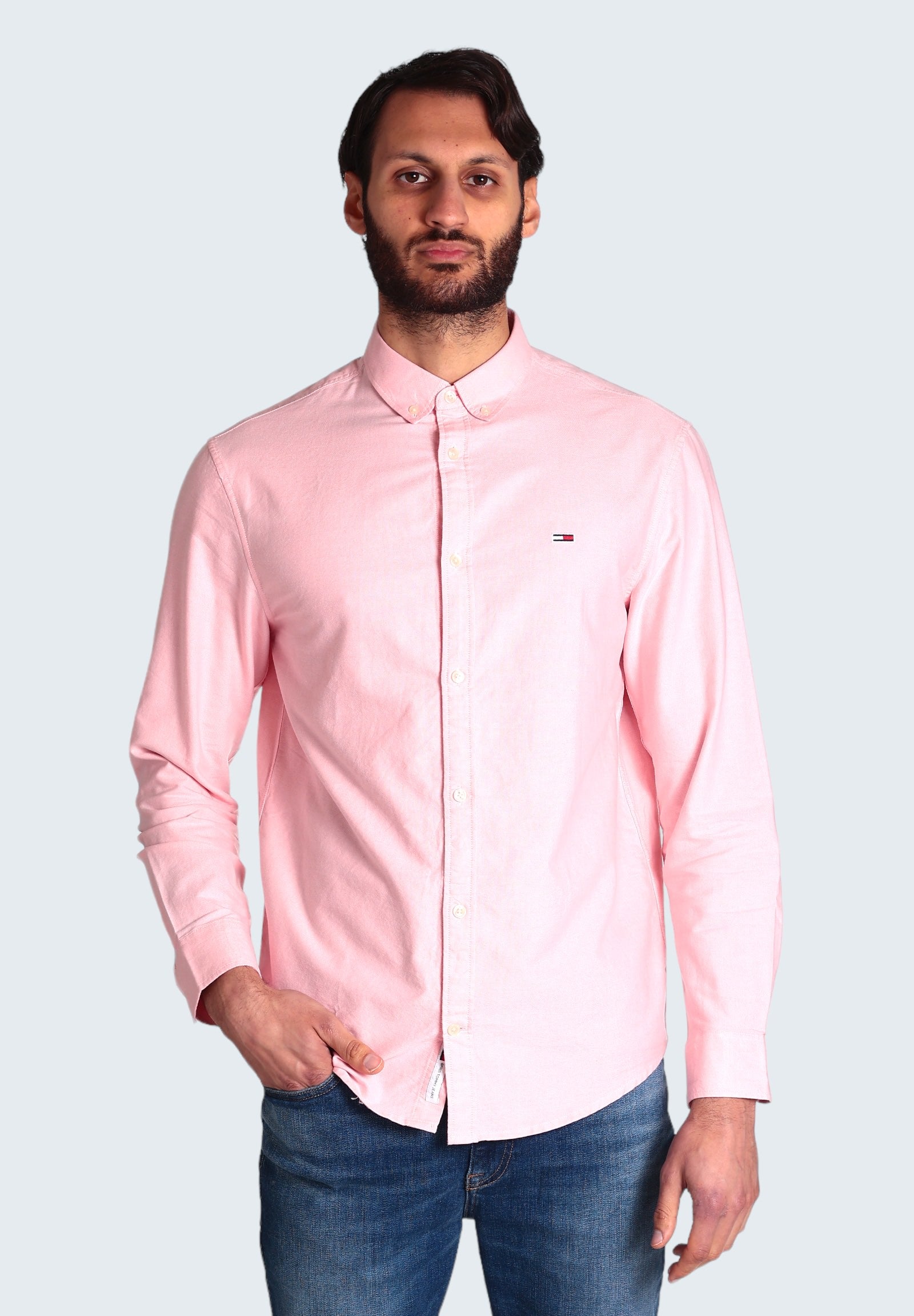Tommy Jeans Camicia A Maniche Lunghe Dm0dm19134 Tickled Pink