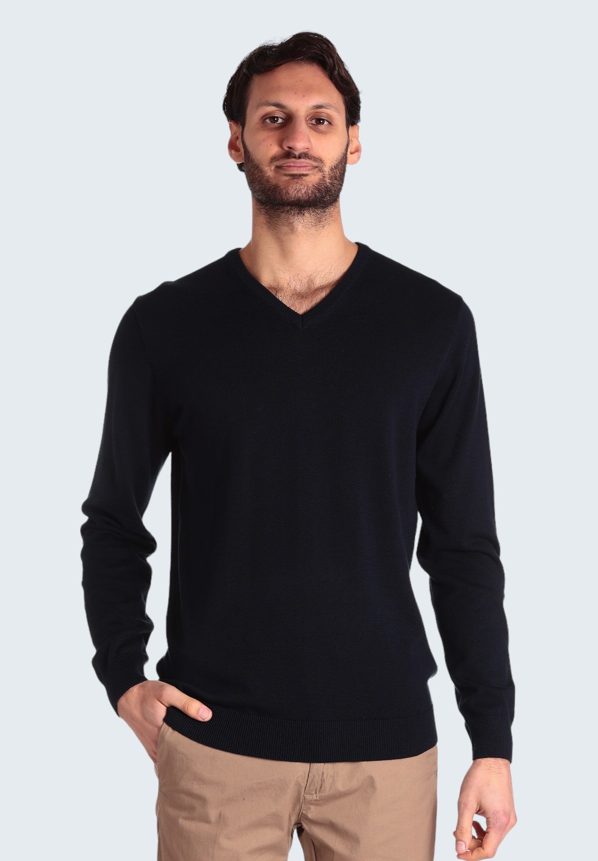 Maglione Con Scollo A V 3701900 Navy