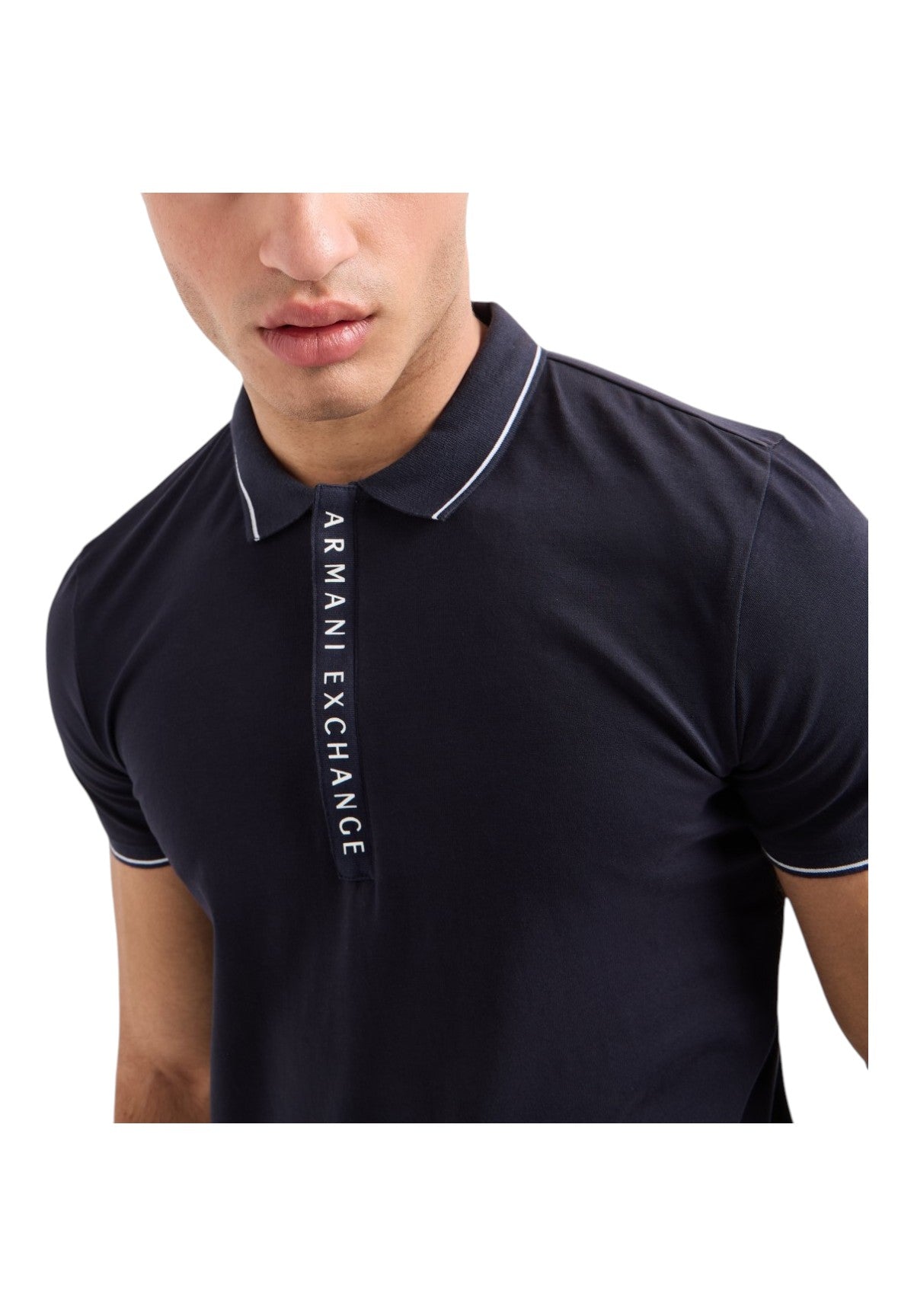 Polo Piqué 8nzf71 Navy