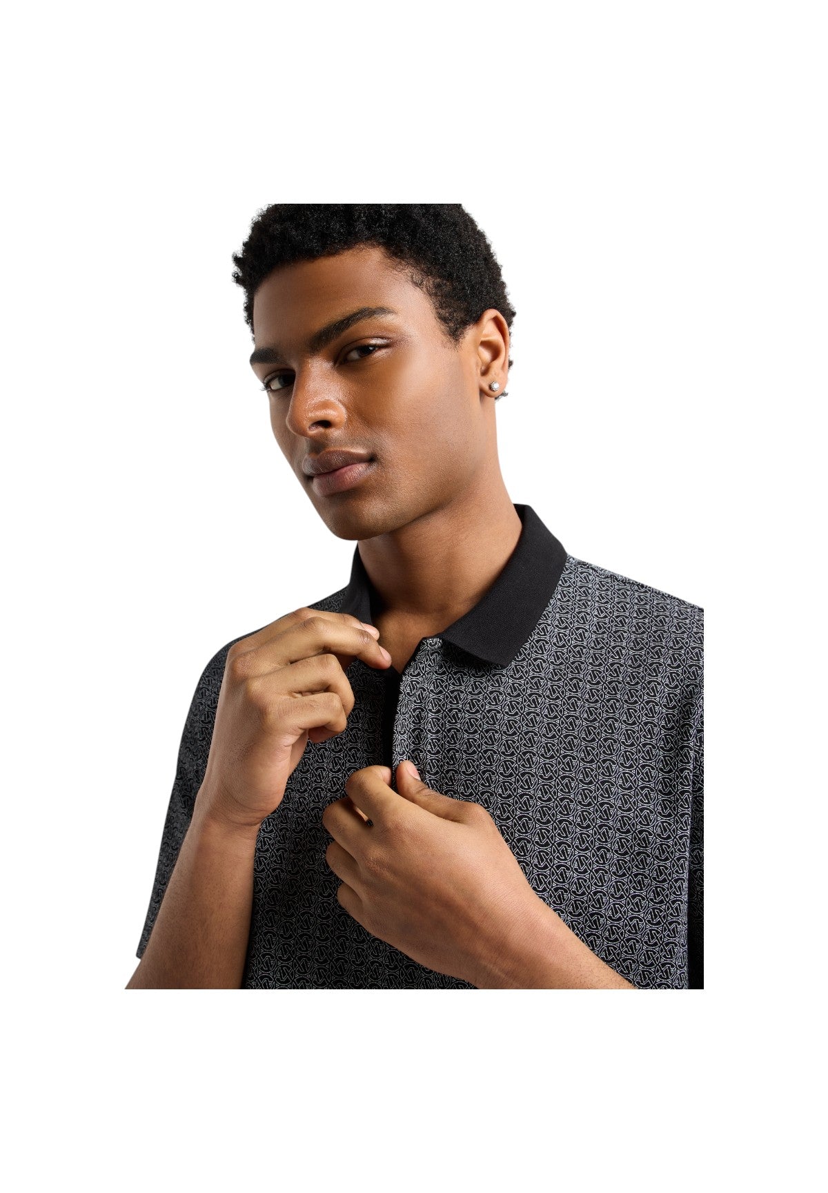 Polo Jersey Xm000736 Black Circle Ax Logo