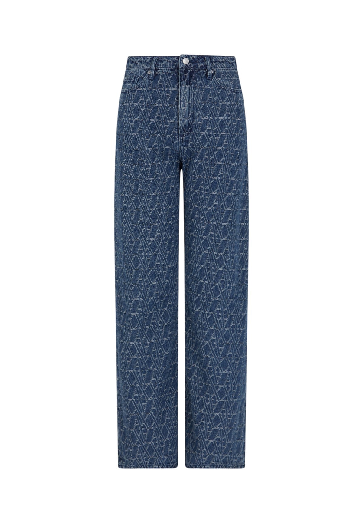 Jeans Xw000100 Blue Denim Monogram