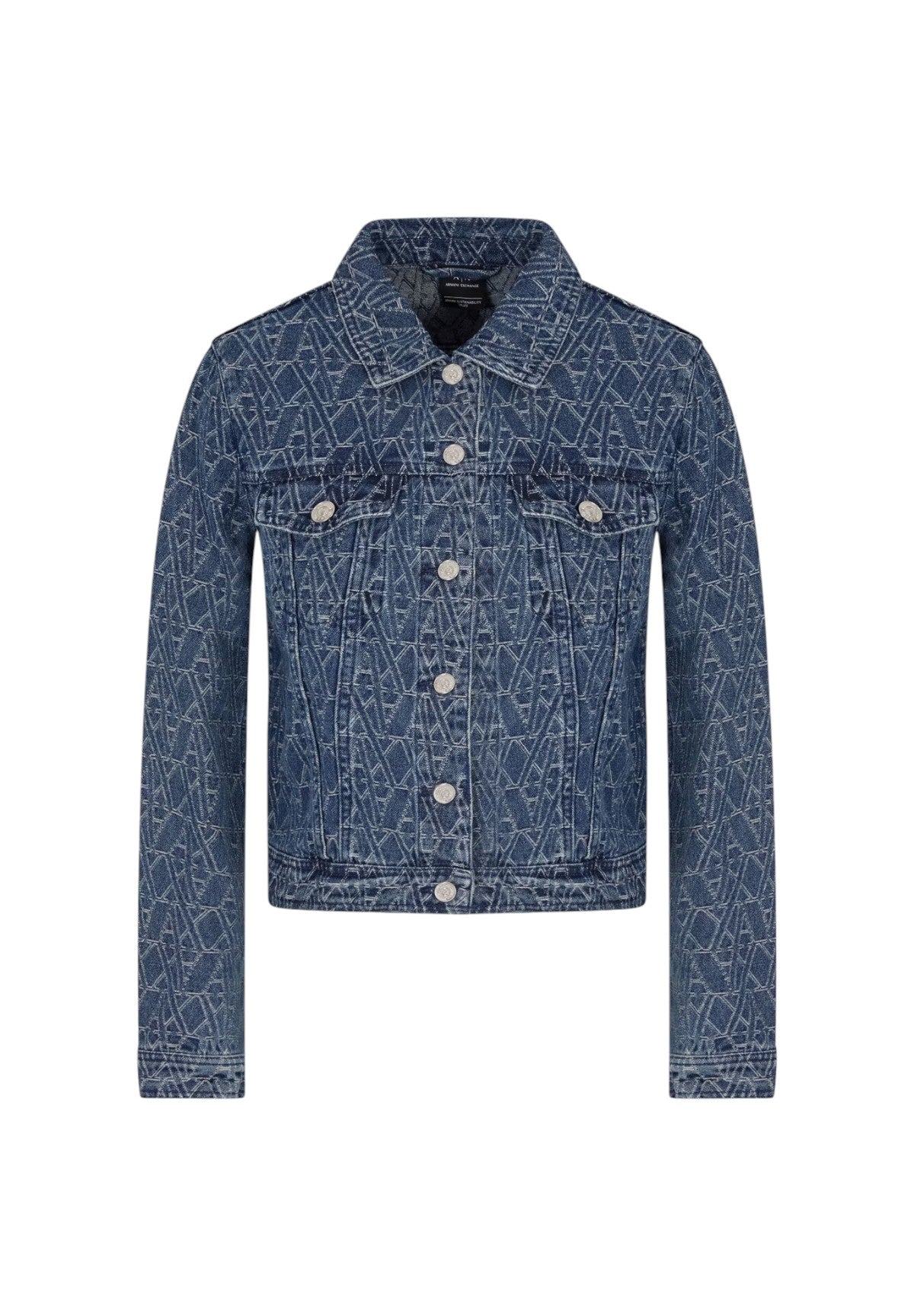 Giubbino Xw000556 Blue Denim Monogram