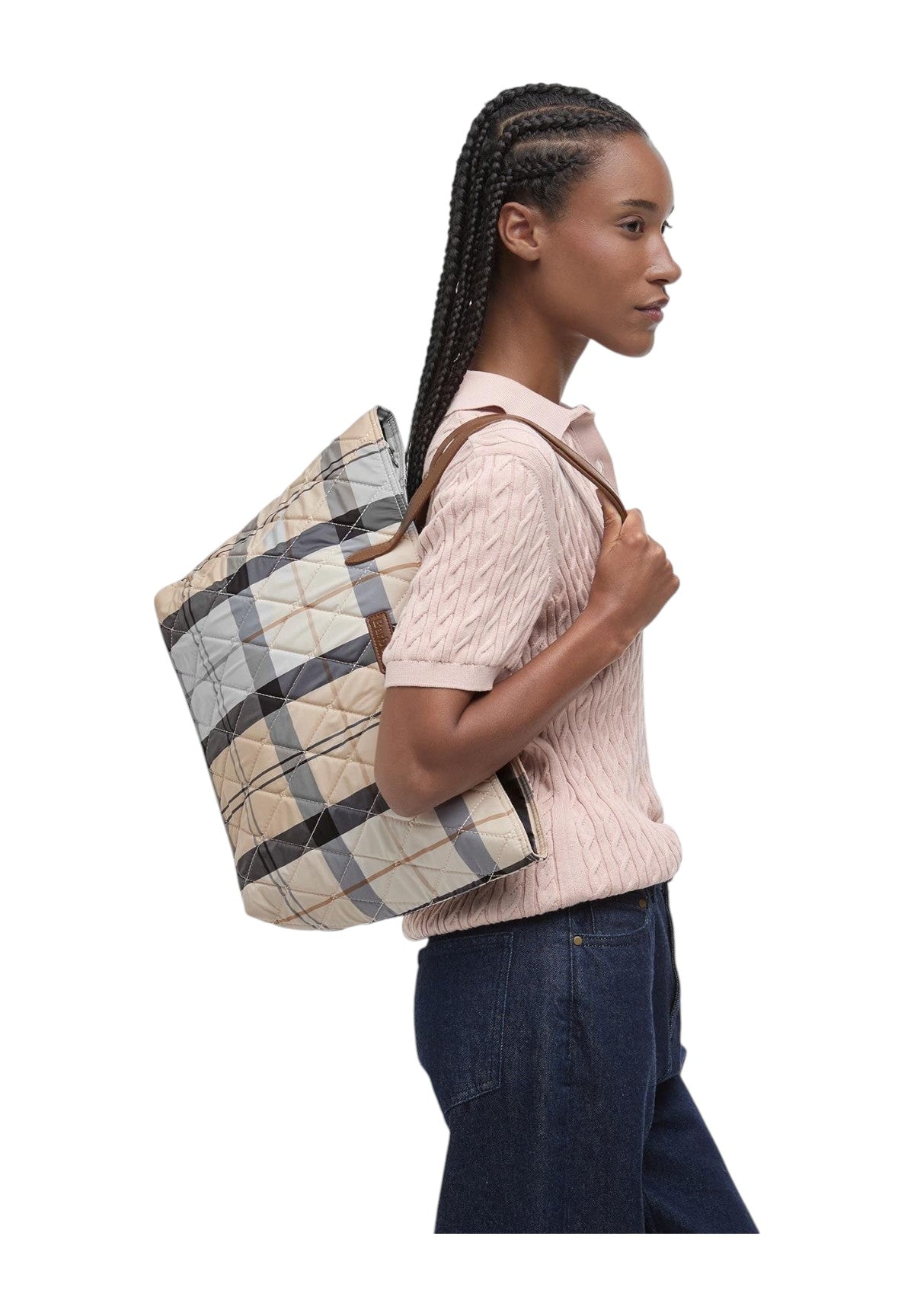 Borsa A Spalla Lba0344 Safari Tartan