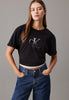 Calvin Klein Jeans T-shirt a Maniche Corte Embroidered Monologo J20J224798 CK Black