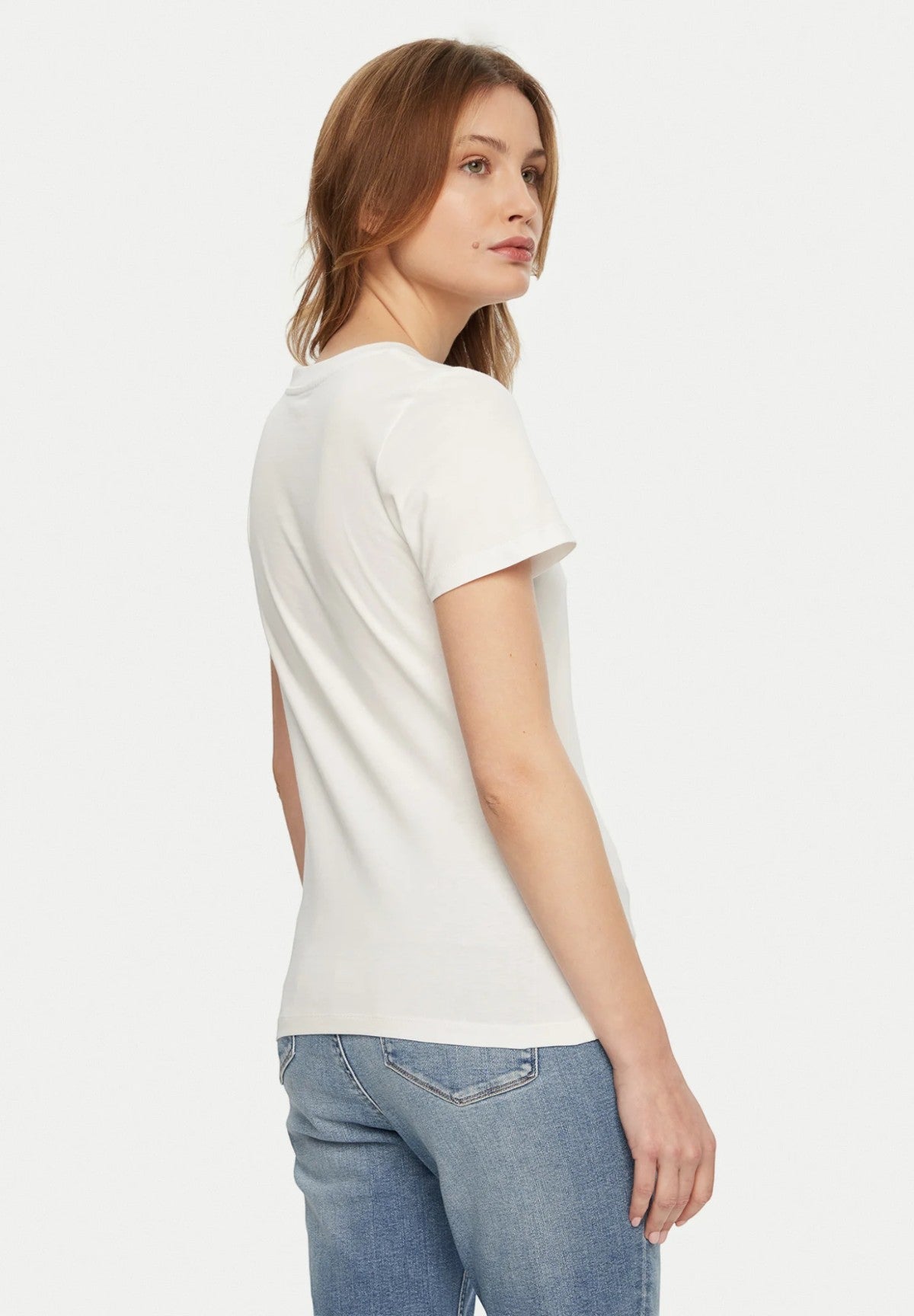 T-shirt con Stampa Gradient Ck Slim Tee J20J224982 Bright White