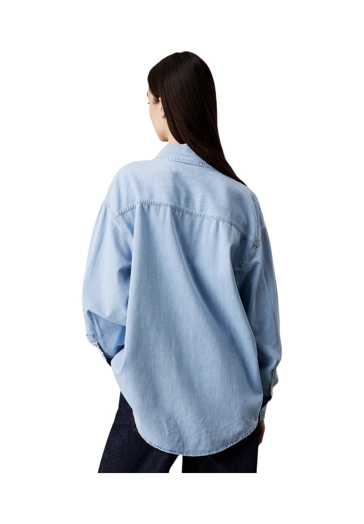 Camicia di Jeans Oversized Ls Denim S J20J225010 Denim Light