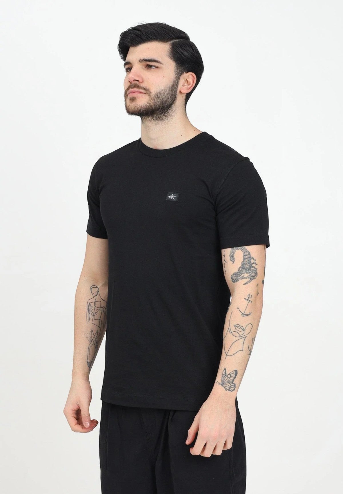 T-shirt a Maniche Corte Woven Label Regular J30J327100 CK Black