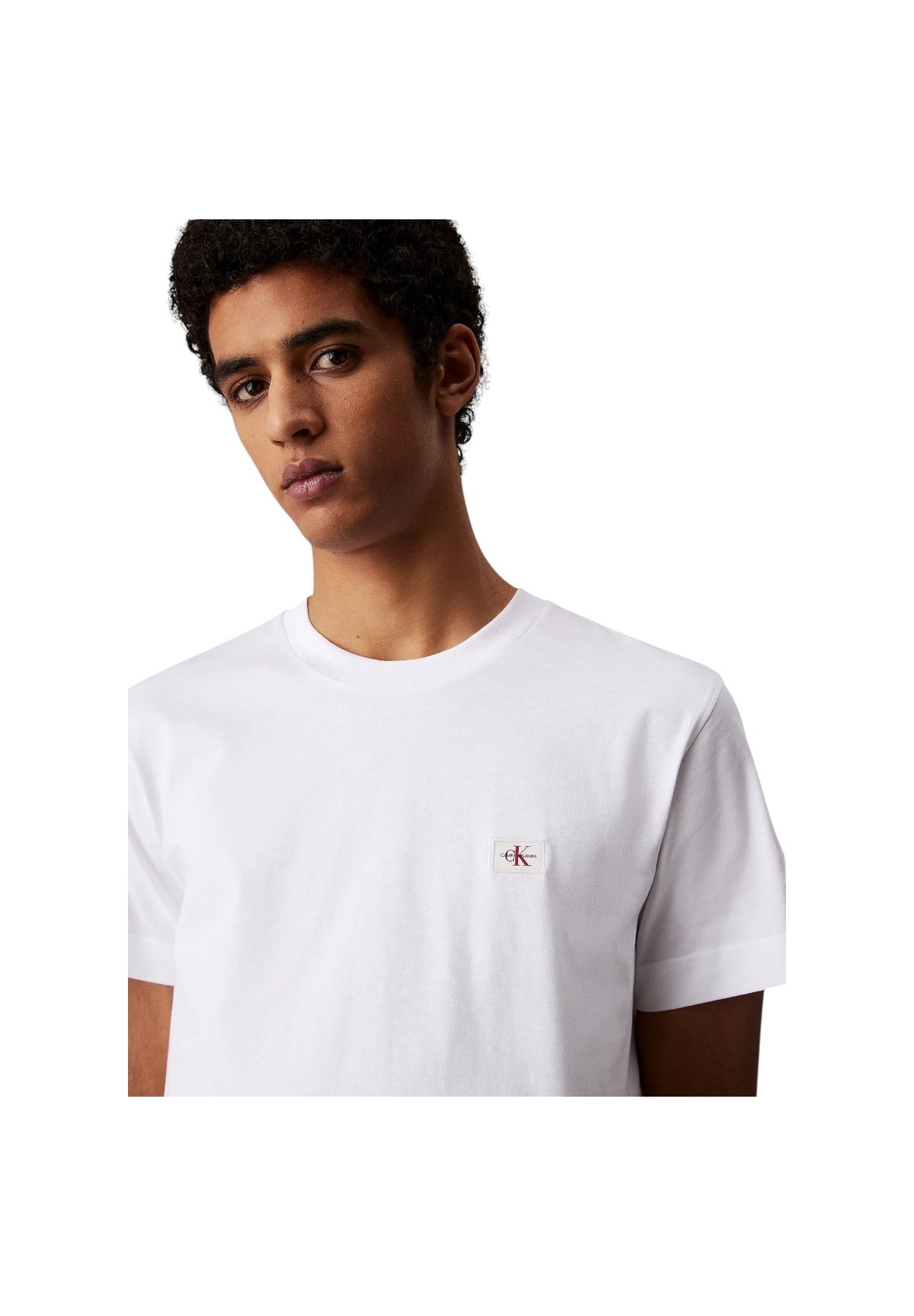 T-shirt a Maniche Corte Woven Label Regular J30J327100 Bright White