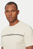 Calvin Klein T-shirt con Stampa Split Line Logo T-Sh K10K113802 Bright White