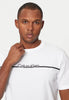 Calvin Klein T-shirt con Stampa Split Line Logo T-Sh K10K113802 Bright White