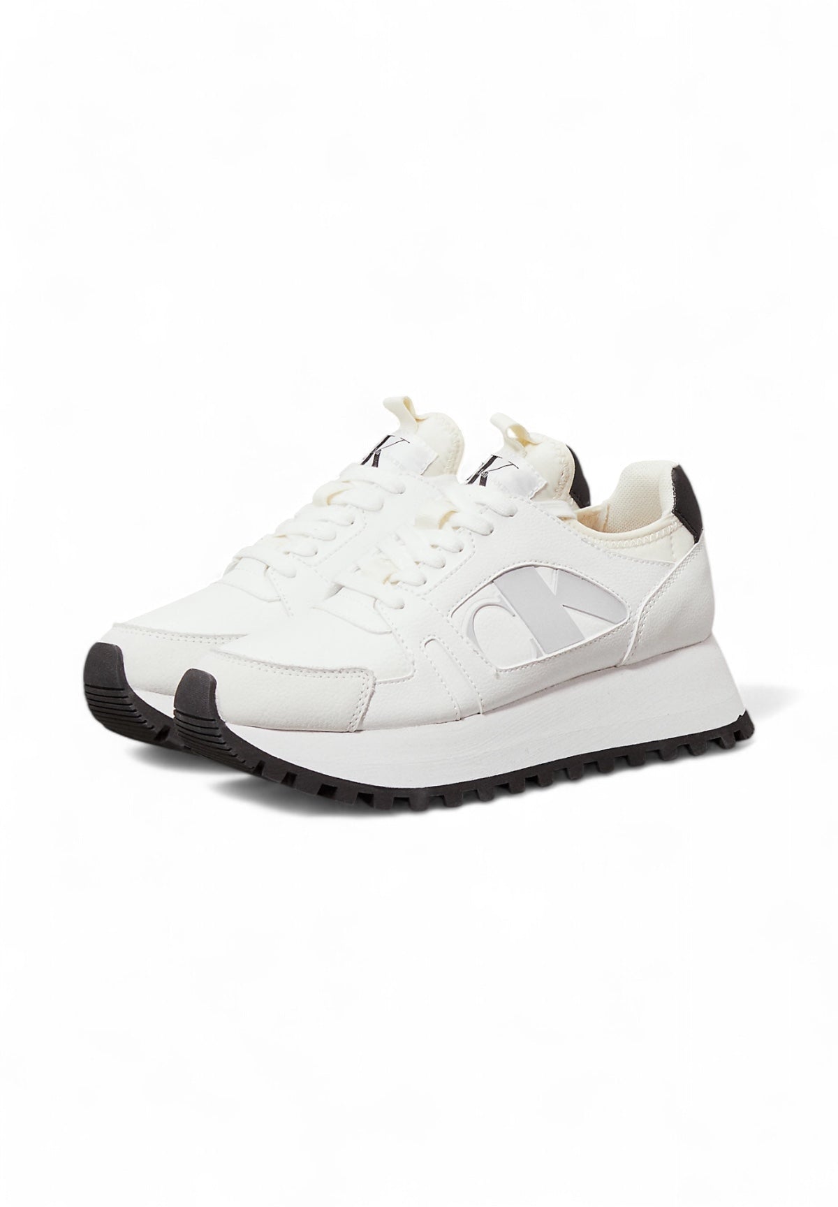 Sneakers Runner Low Laceup Mi YW0YW01642 Bright White, Black