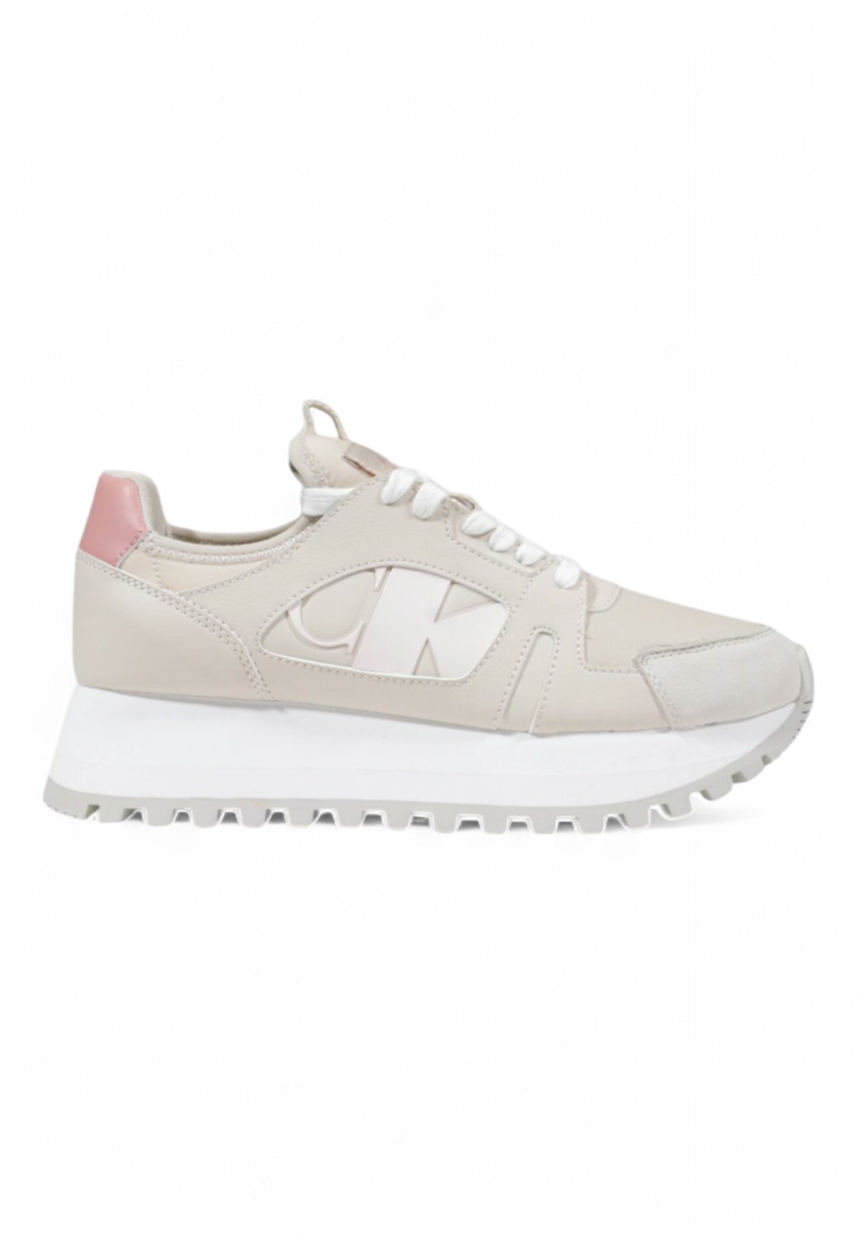 Sneakers Runner Low Laceup Mi YW0YW01642 Eggshell, Rose Tan, Whisper Pi