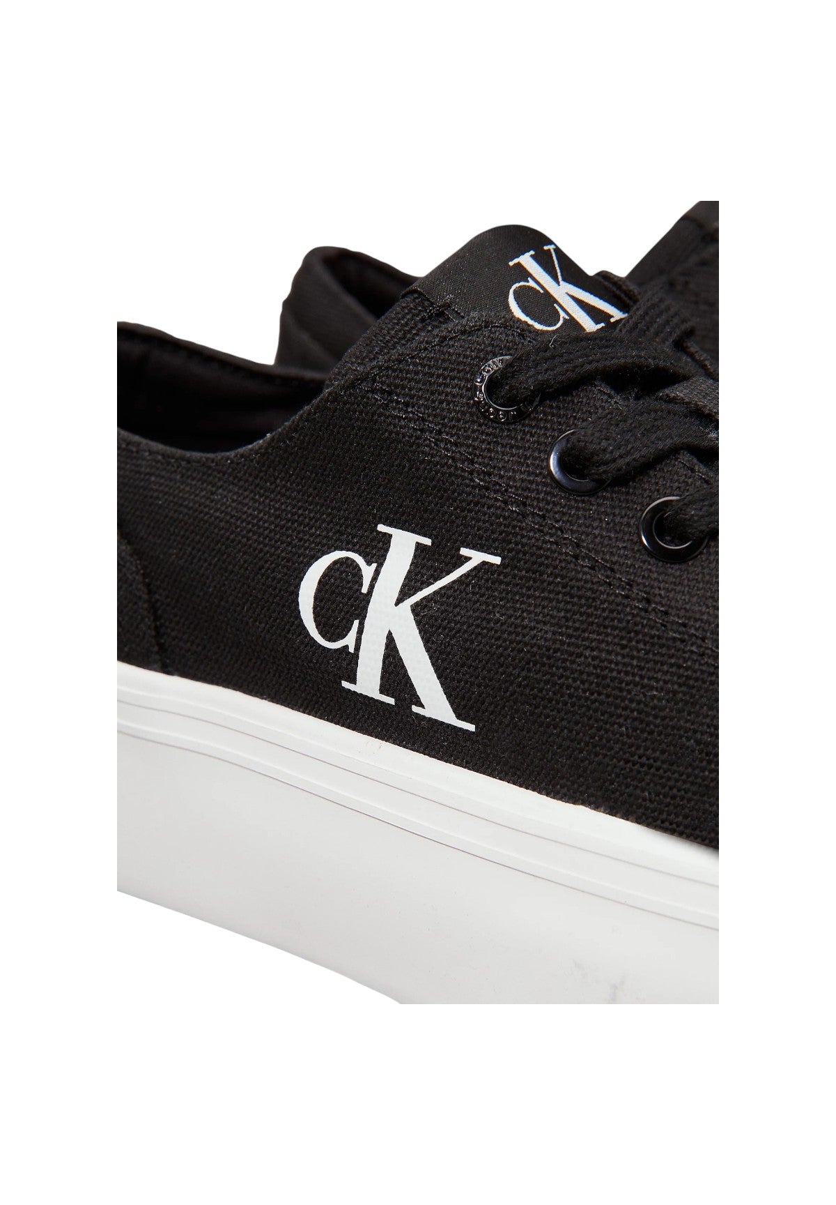 Sneakers Vulc Flatform Low Cv YW0YW01763 Black, Bright White