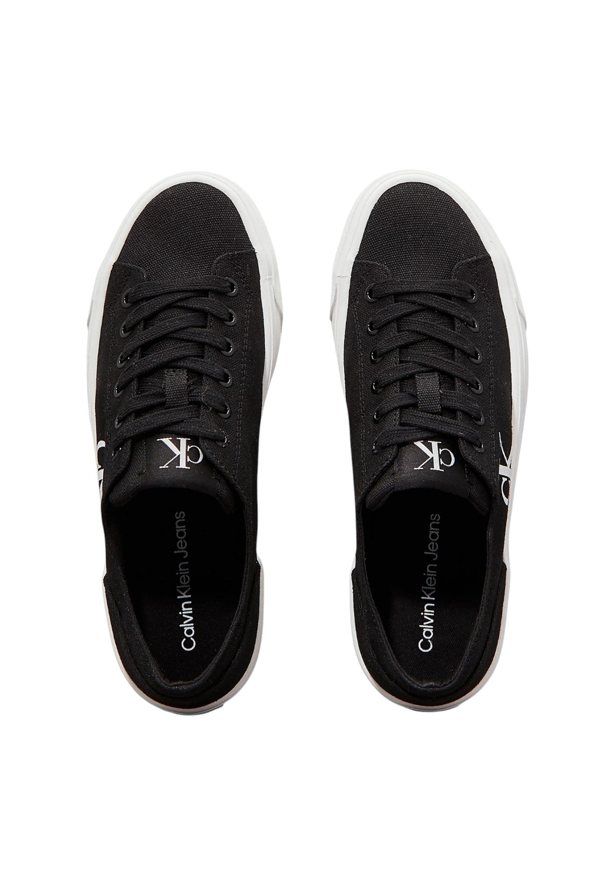 Sneakers Vulc Flatform Low Cv YW0YW01763 Black, Bright White