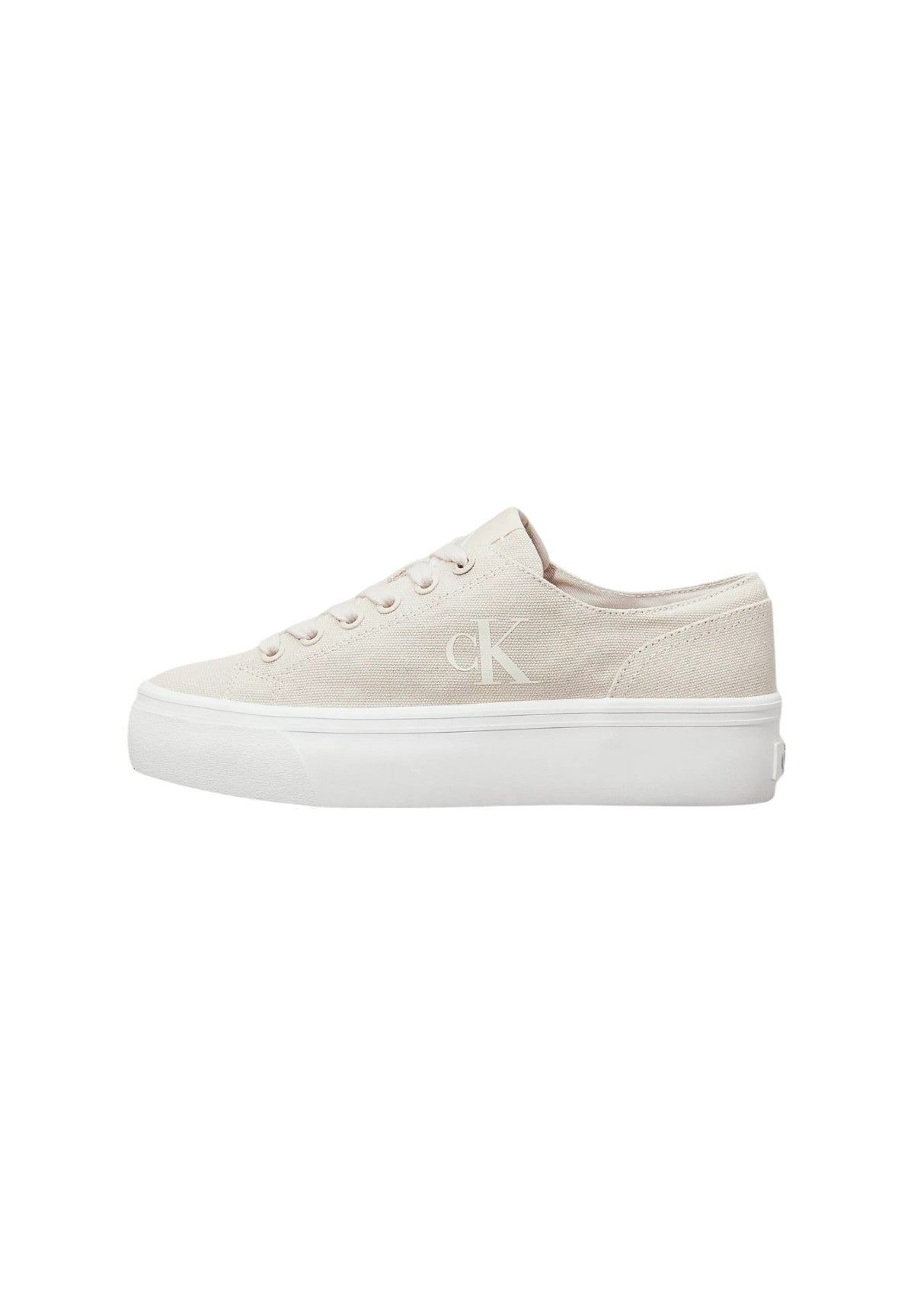 Sneakers Vulc Flatform Low Cv YW0YW01763 Eggshell, Creamy White