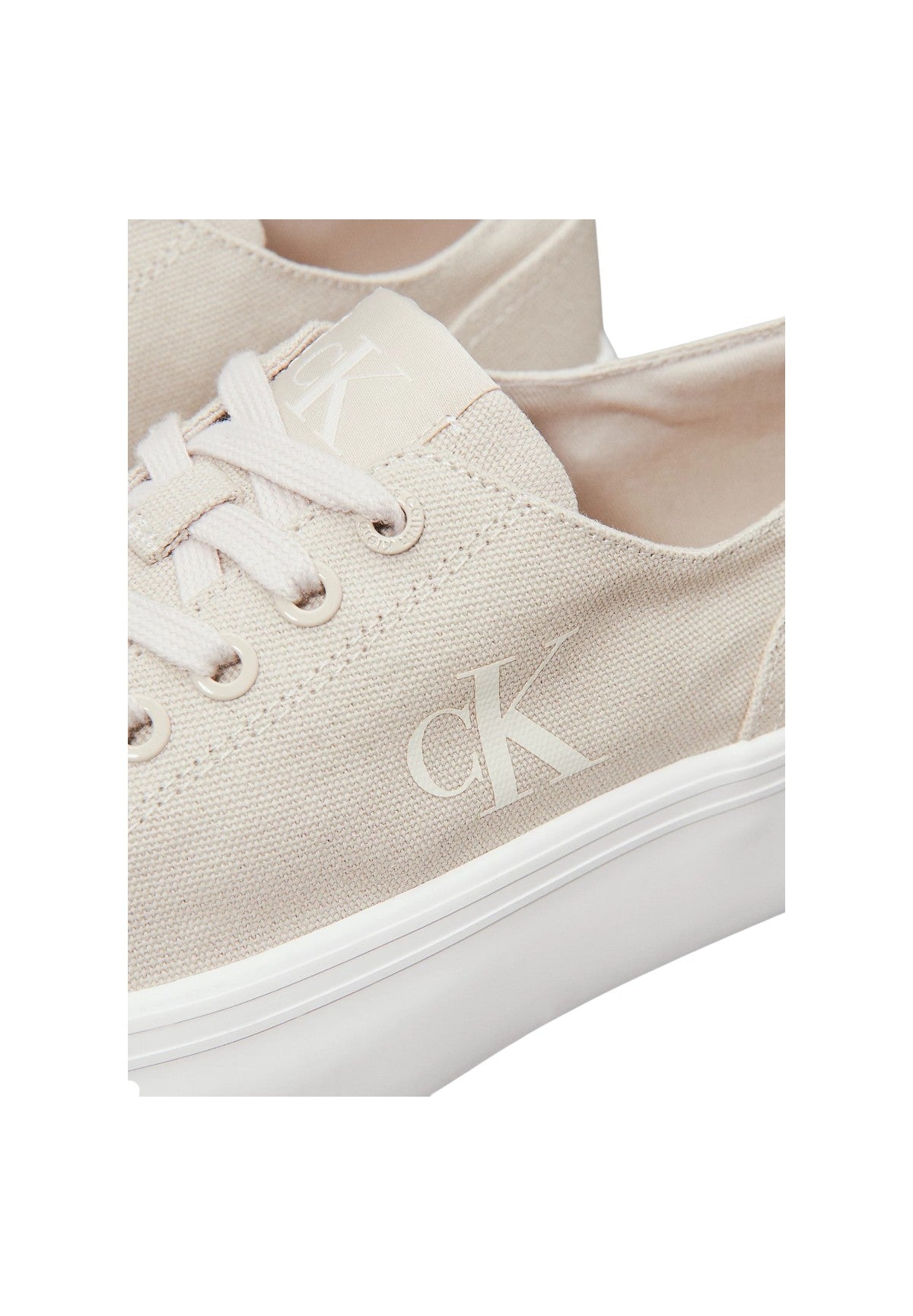 Sneakers Vulc Flatform Low Cv YW0YW01763 Eggshell, Creamy White