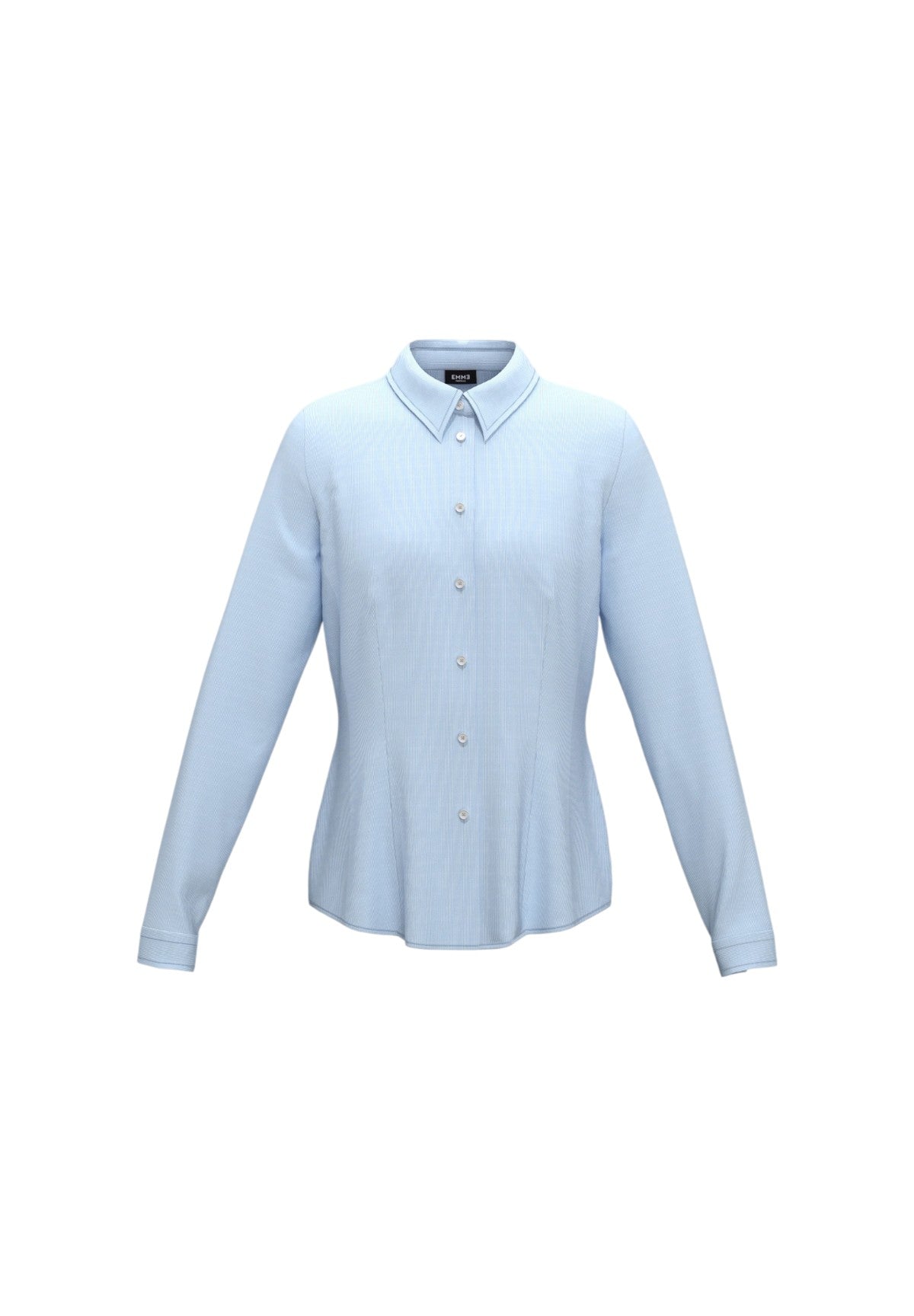 Camicia A Maniche Lunghe Racer Azzurro