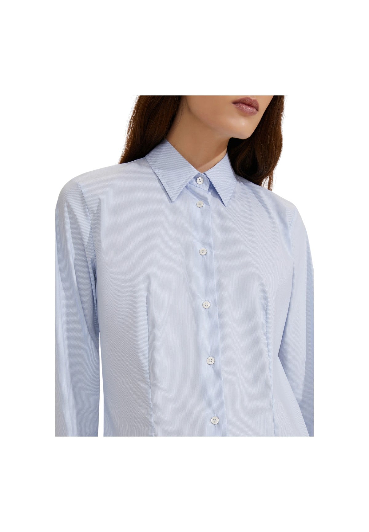 Camicia A Maniche Lunghe Racer Azzurro