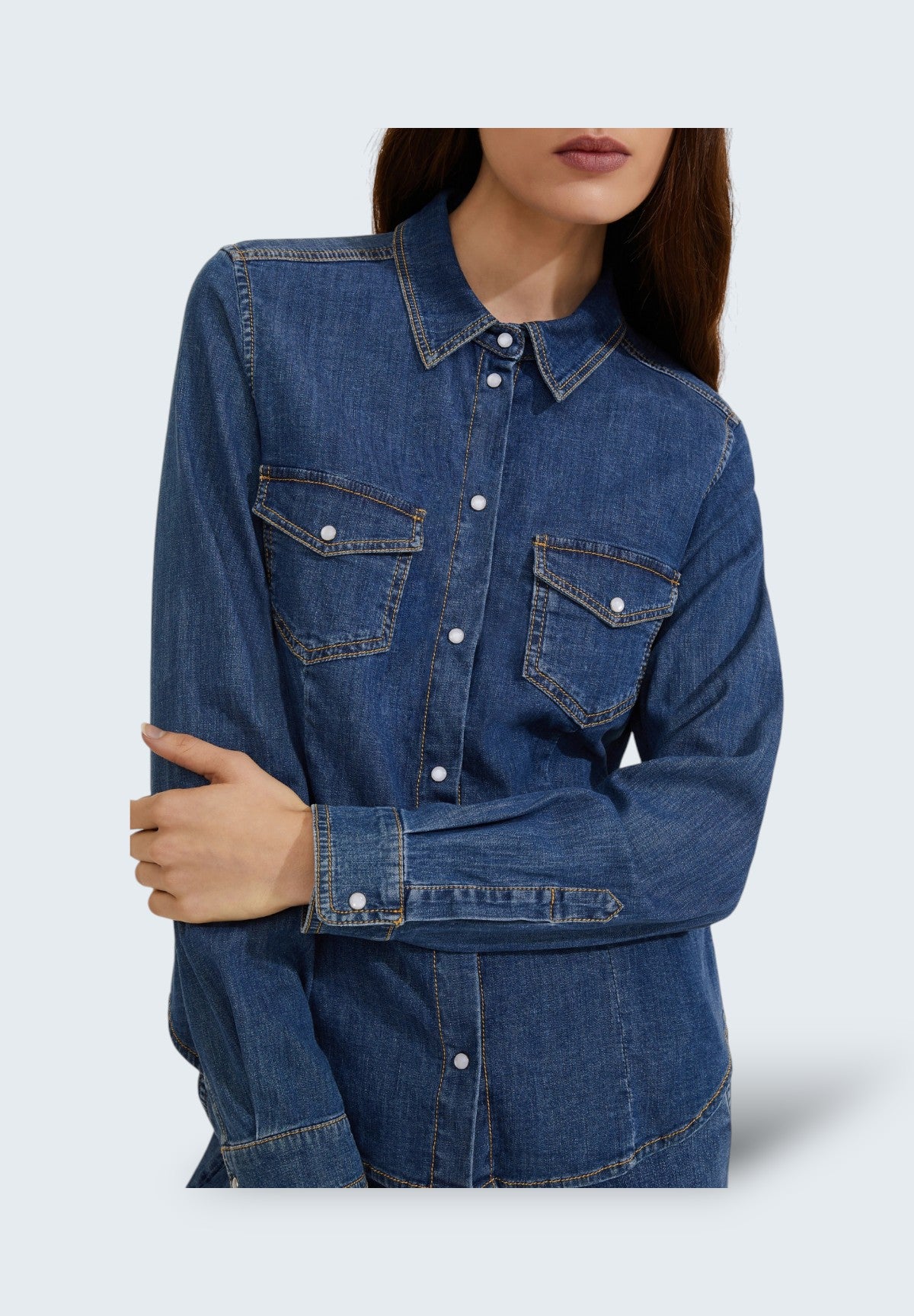 Camicia di Jeans 2515111141200 SEM Blue Jeans