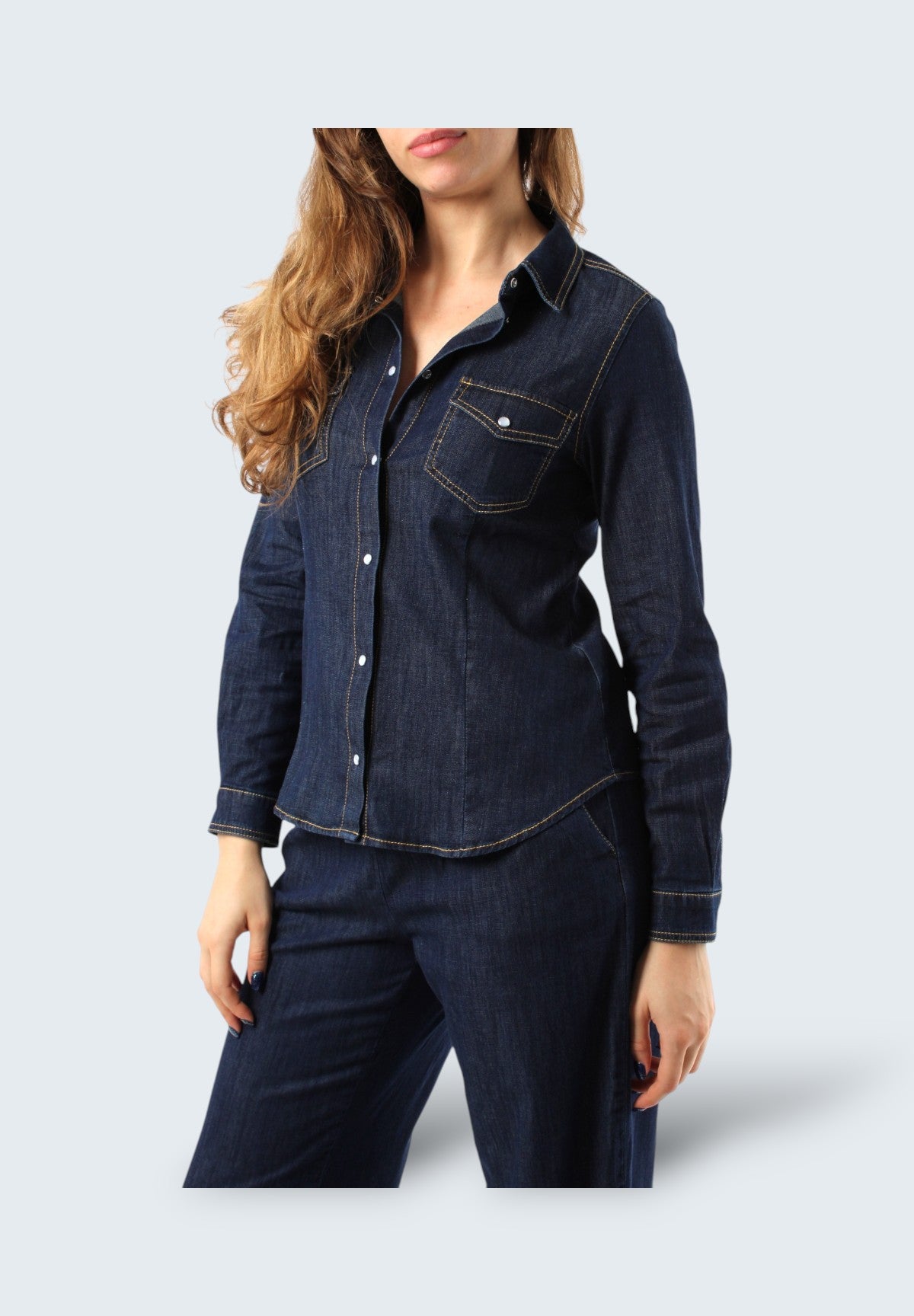 Camicia di Jeans 2515111331200 SEM1 Blue Jeans