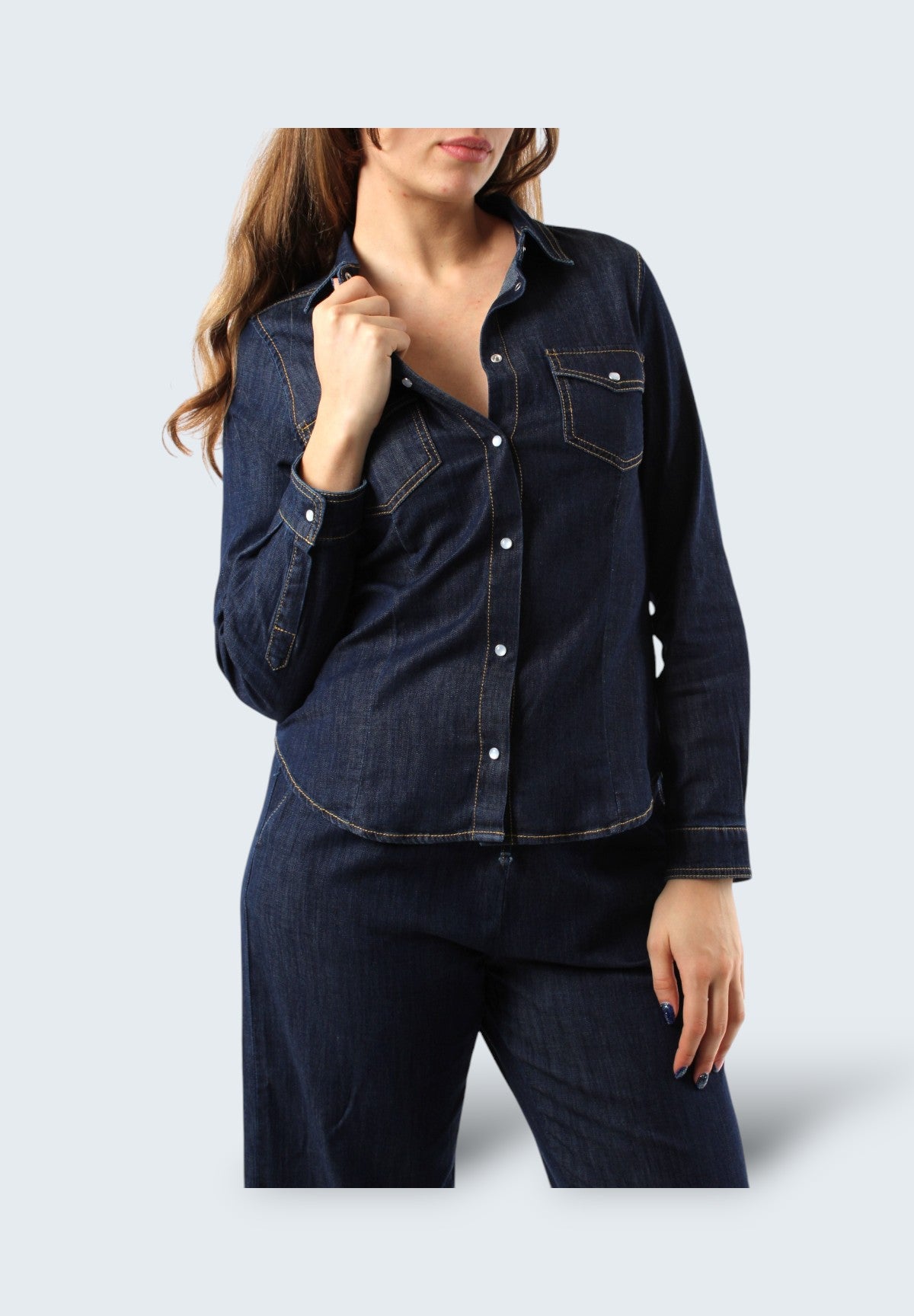 Camicia di Jeans 2515111331200 SEM1 Blue Jeans