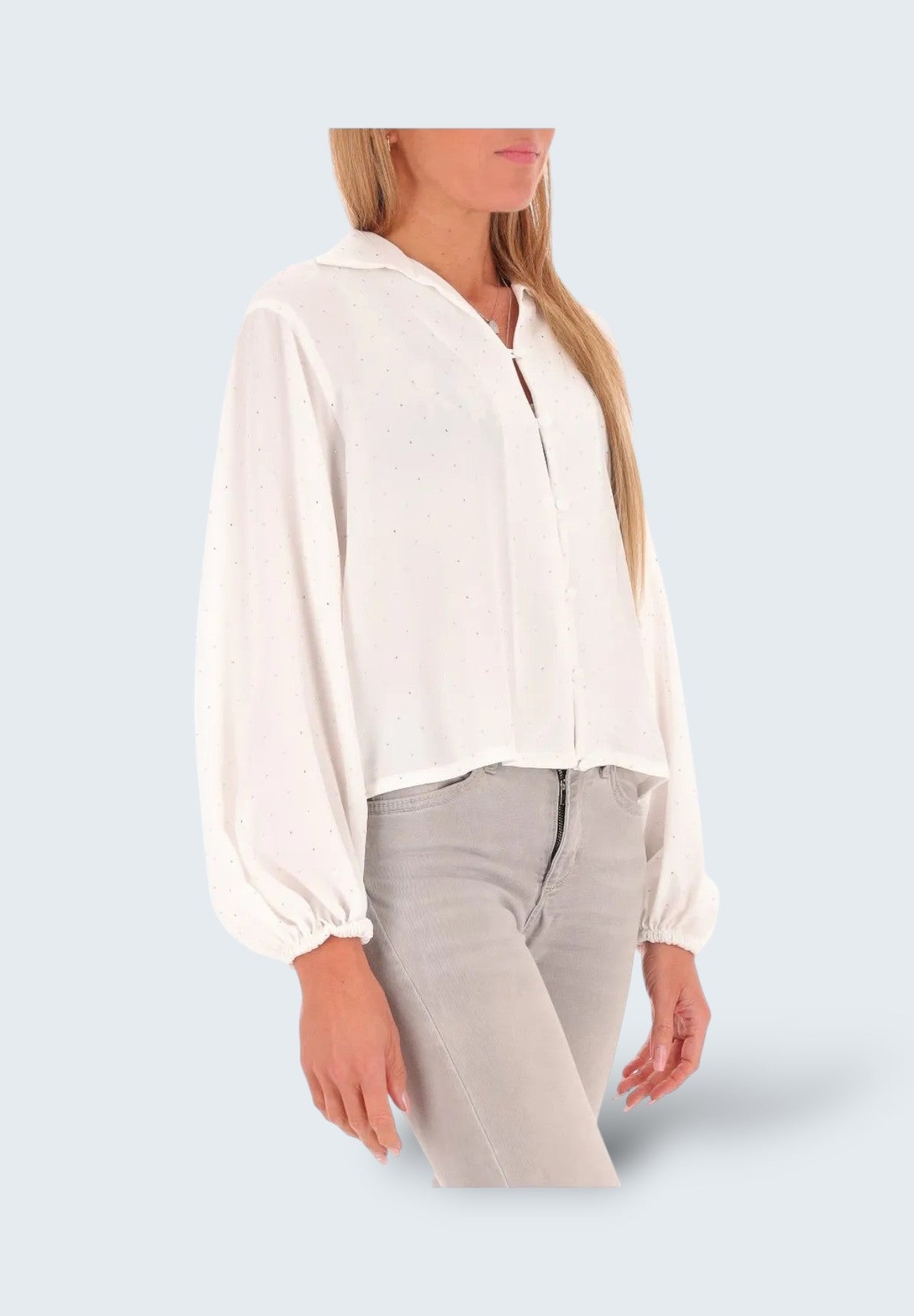 Camicia a Maniche Lunghe 2515111061200 SESTO Bianco