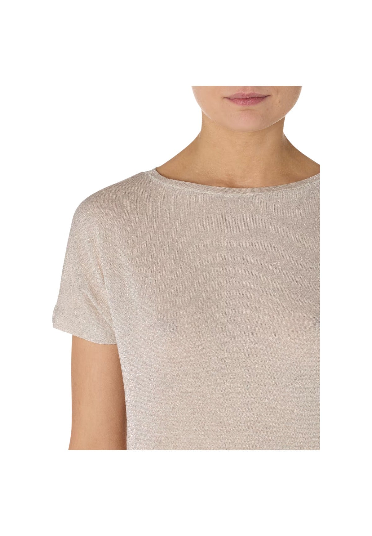 T-Shirt A Maniche Corte Zermat Beige