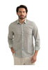 Fred Mello Camicia A Maniche Lunghe Fm25s11cs Taupe