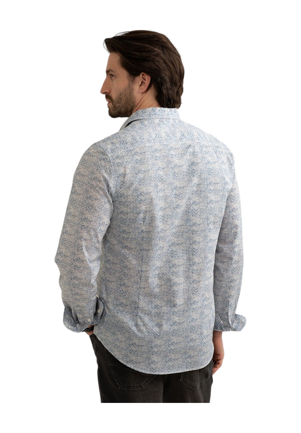 Camicia A Maniche Lunghe Fm25s11cs Light Blue