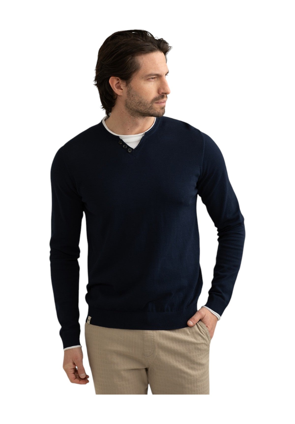 Maglione Girocollo Fm25s14mg Blue